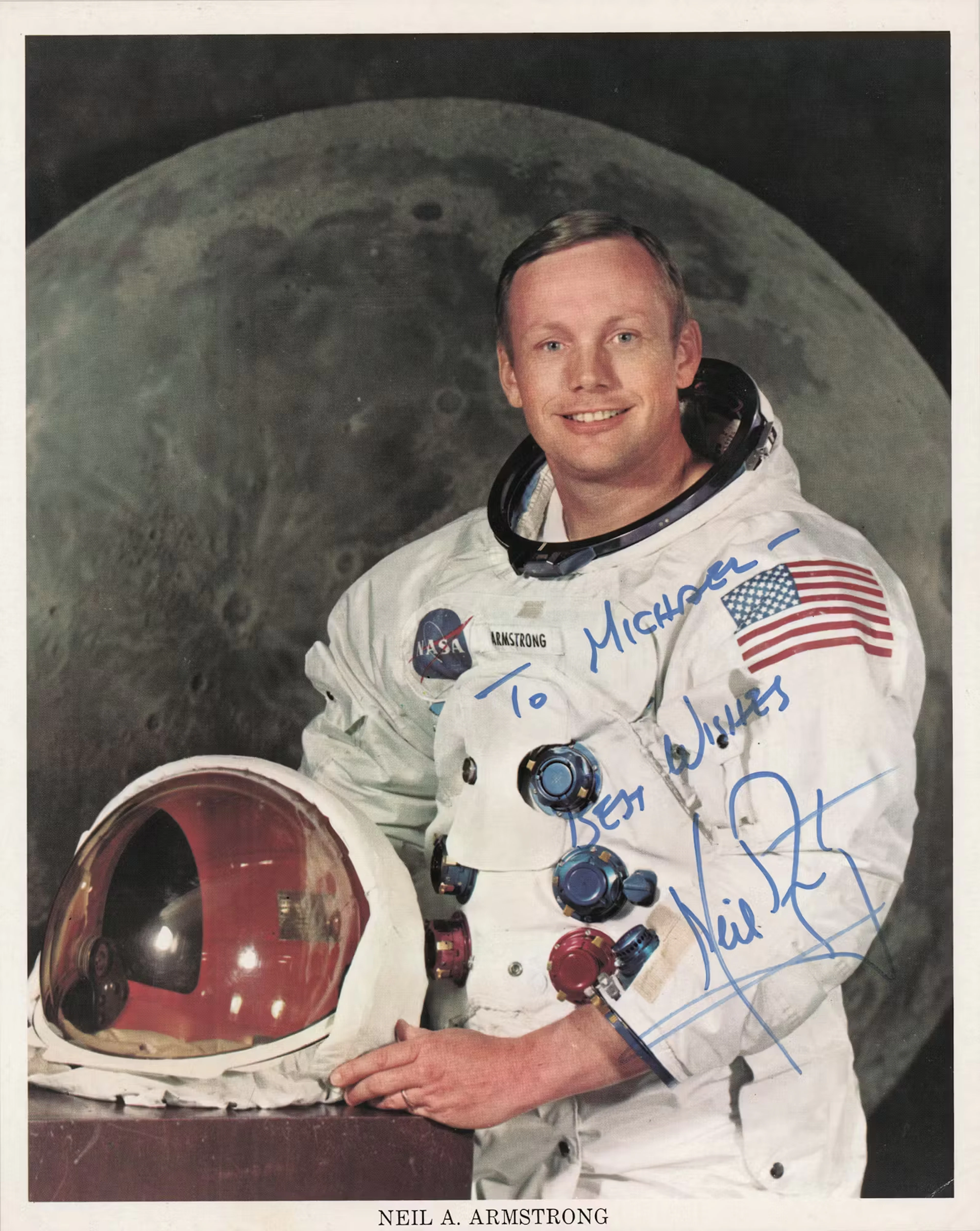 Neil Armstrong Signed Photograph