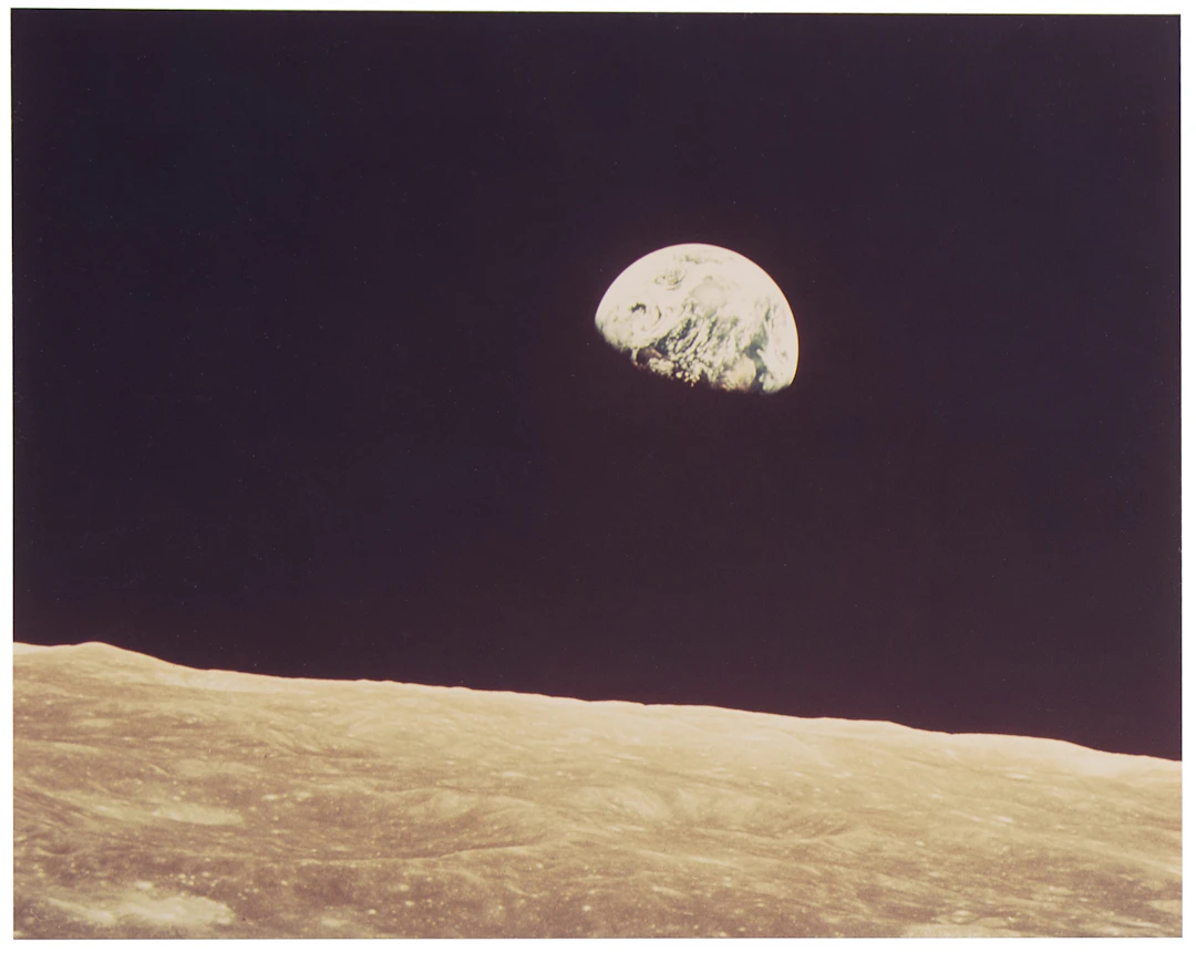 Apollo 8 Original Oversized NASA Photograph - Earthrise