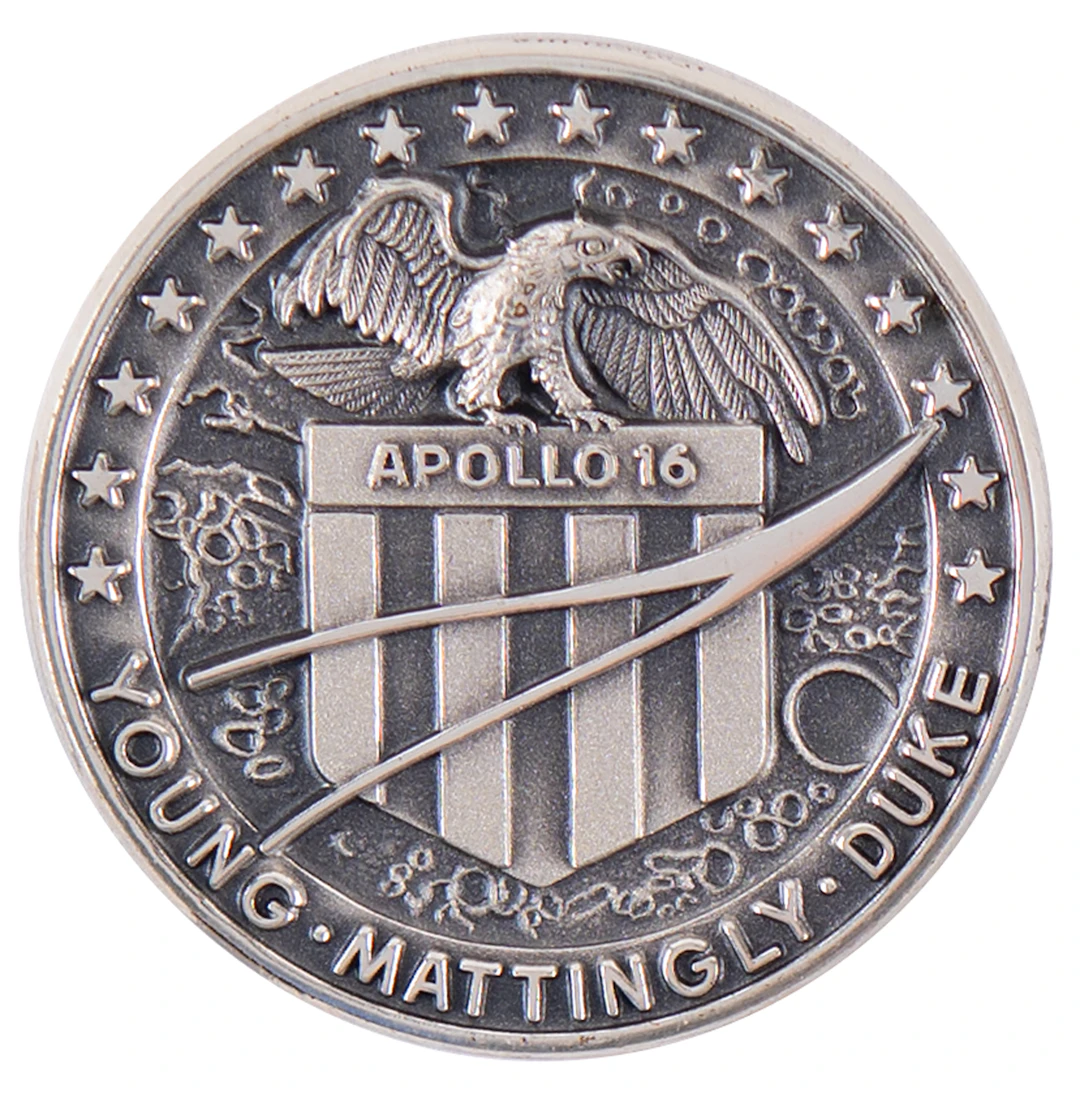 Apollo 16 Flown Robbins Medallion - From the Personal Collection of