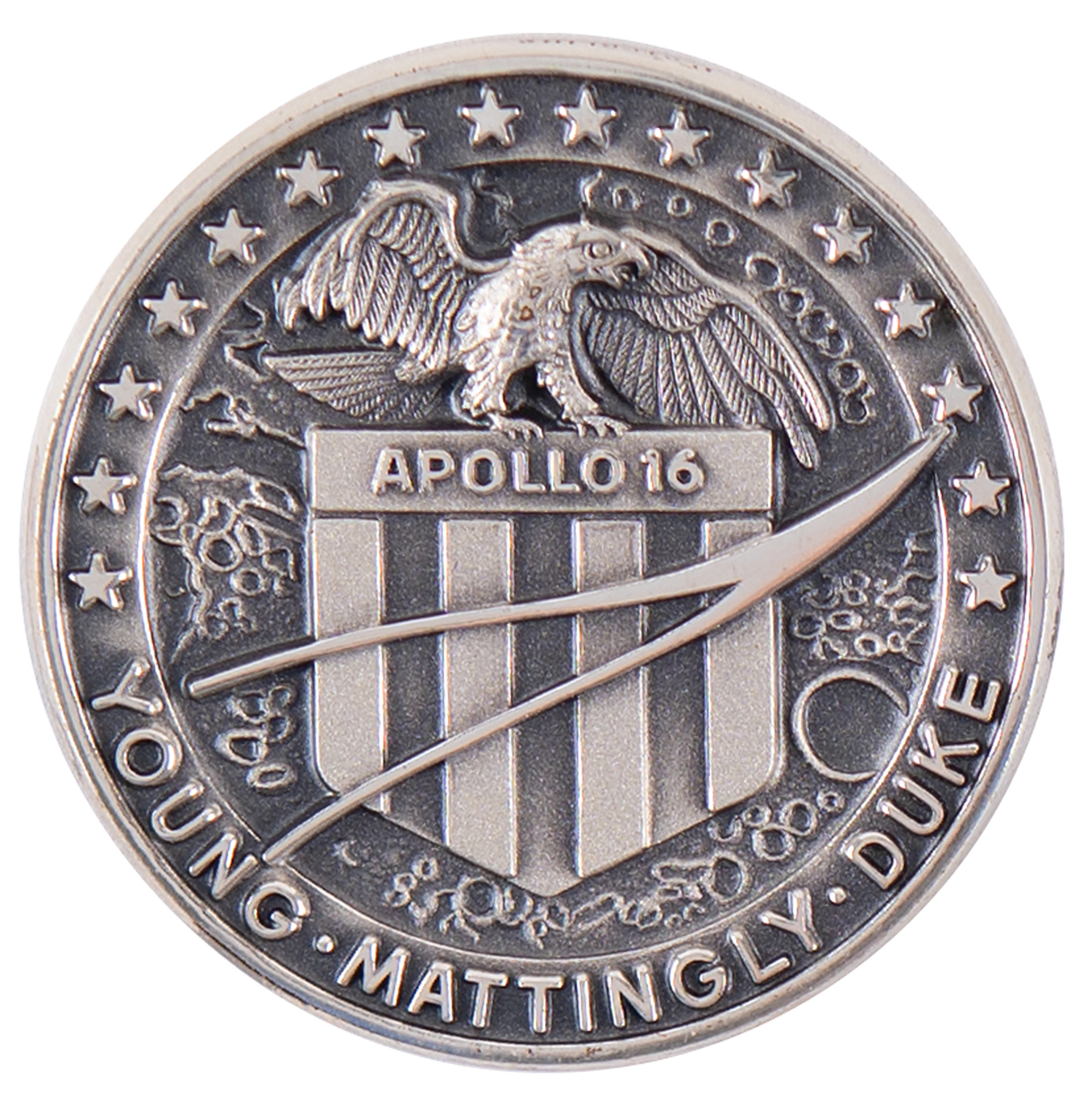 Apollo 16 Flown Robbins Medallion - From the Personal Collection of