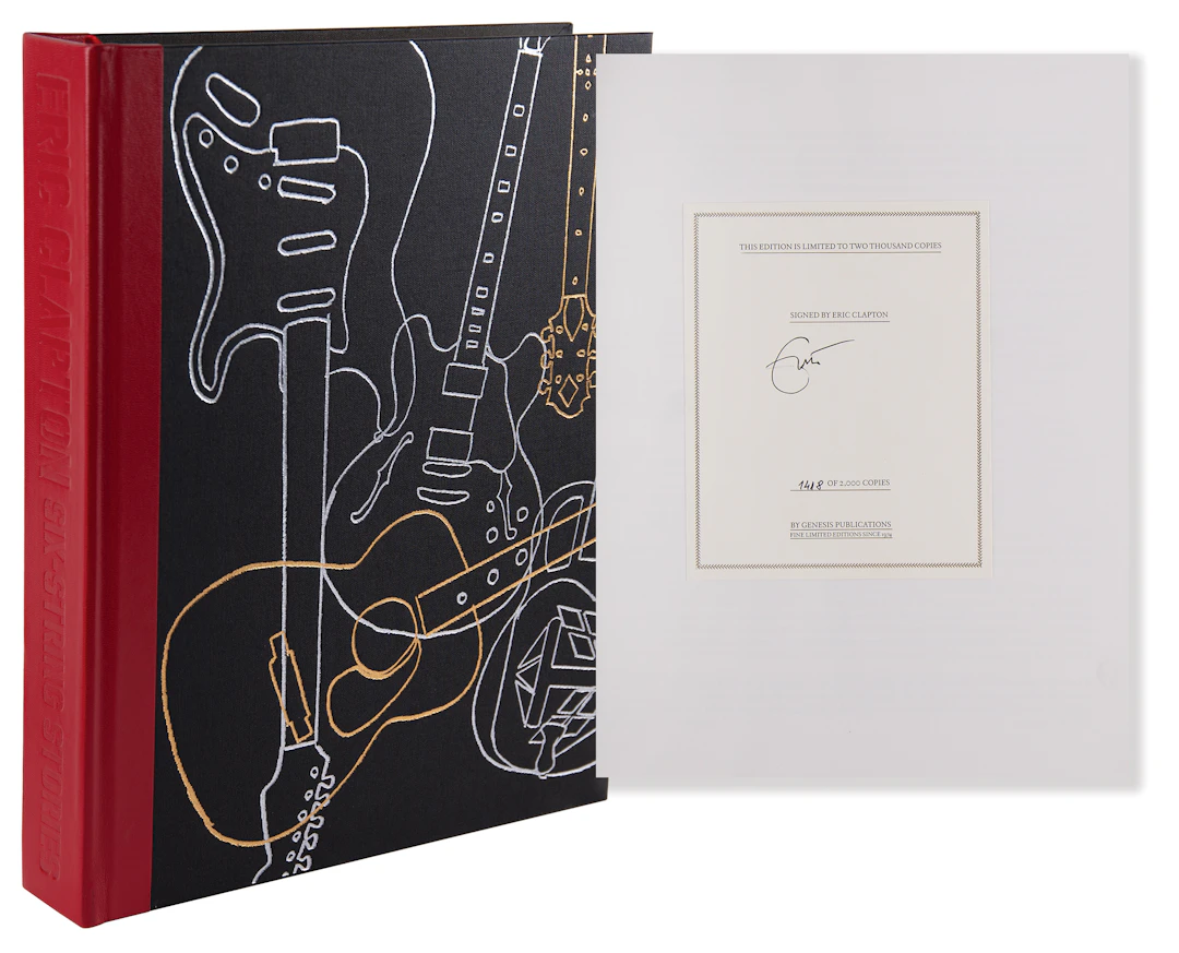 Eric Clapton Signed Book - Six String Stories: The Crossroads Guitars