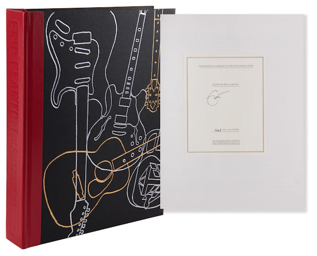 Eric Clapton Signed Book - Six String Stories: The Crossroads Guitars