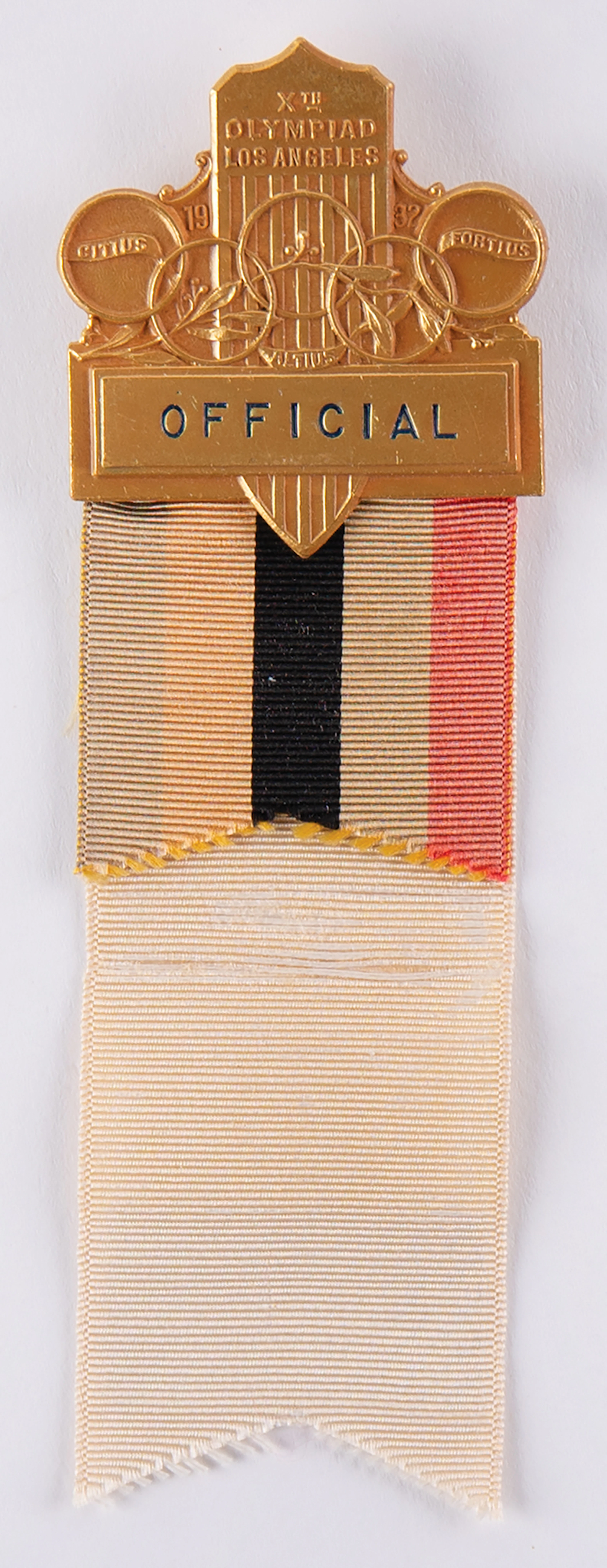 Los Angeles 1932 Summer Olympics Official's Badge
