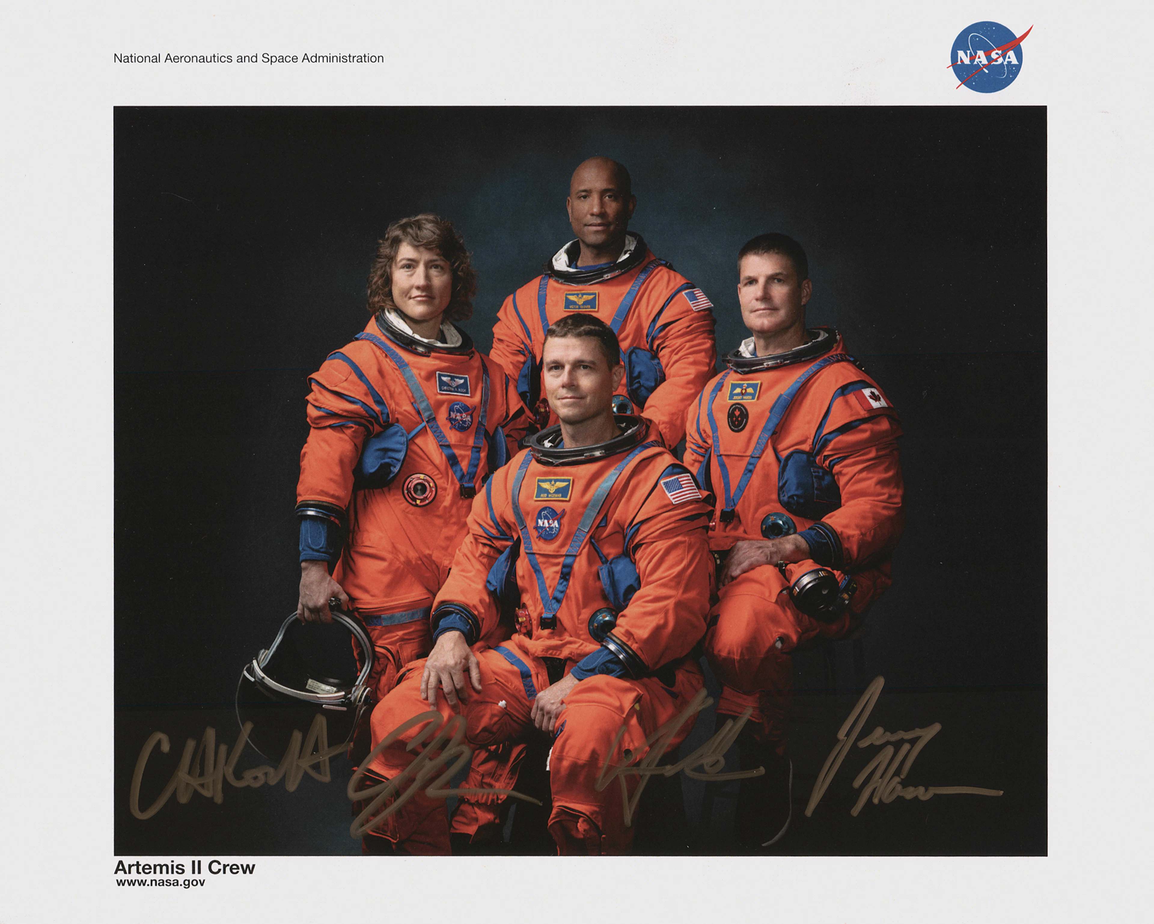 Artemis II Signed Photograph
