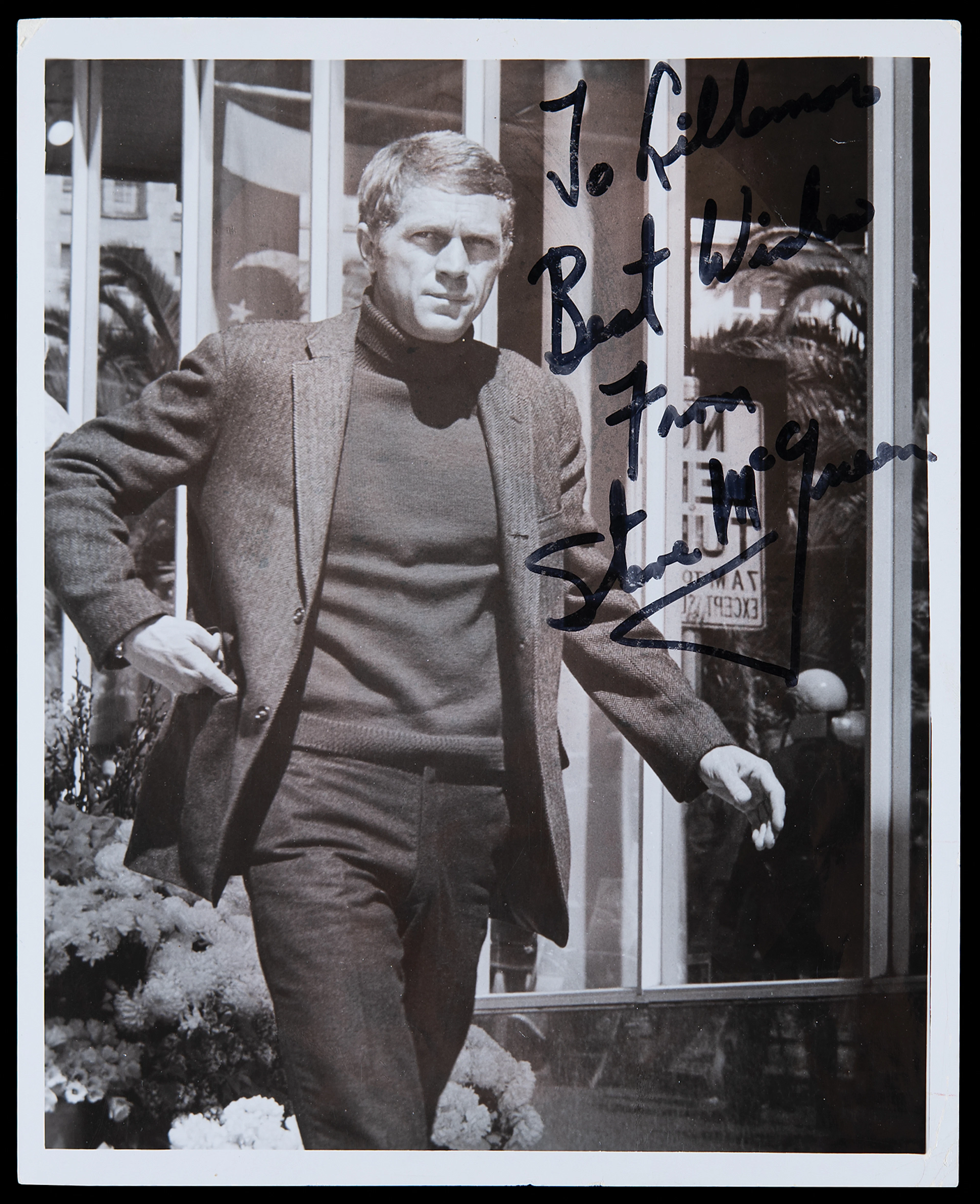 Steve McQueen Signed Photograph in Bullitt