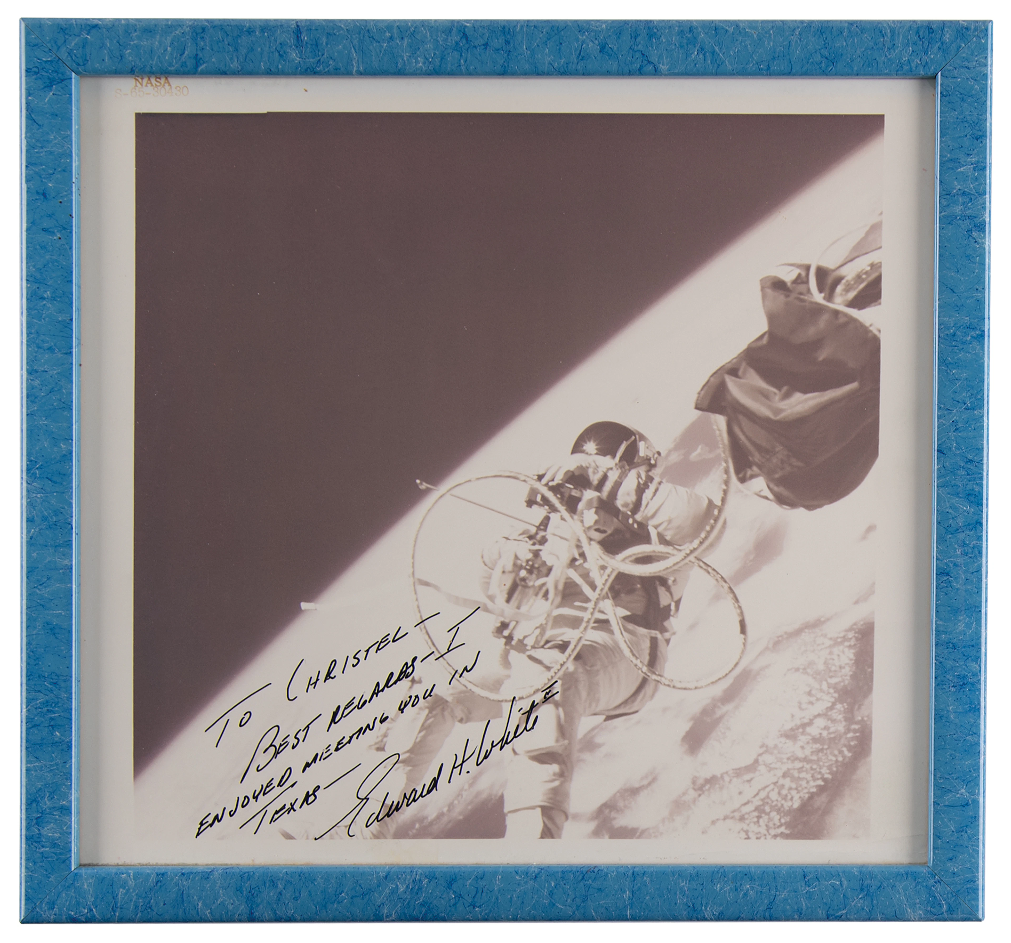 Edward H. White II Signed Photograph