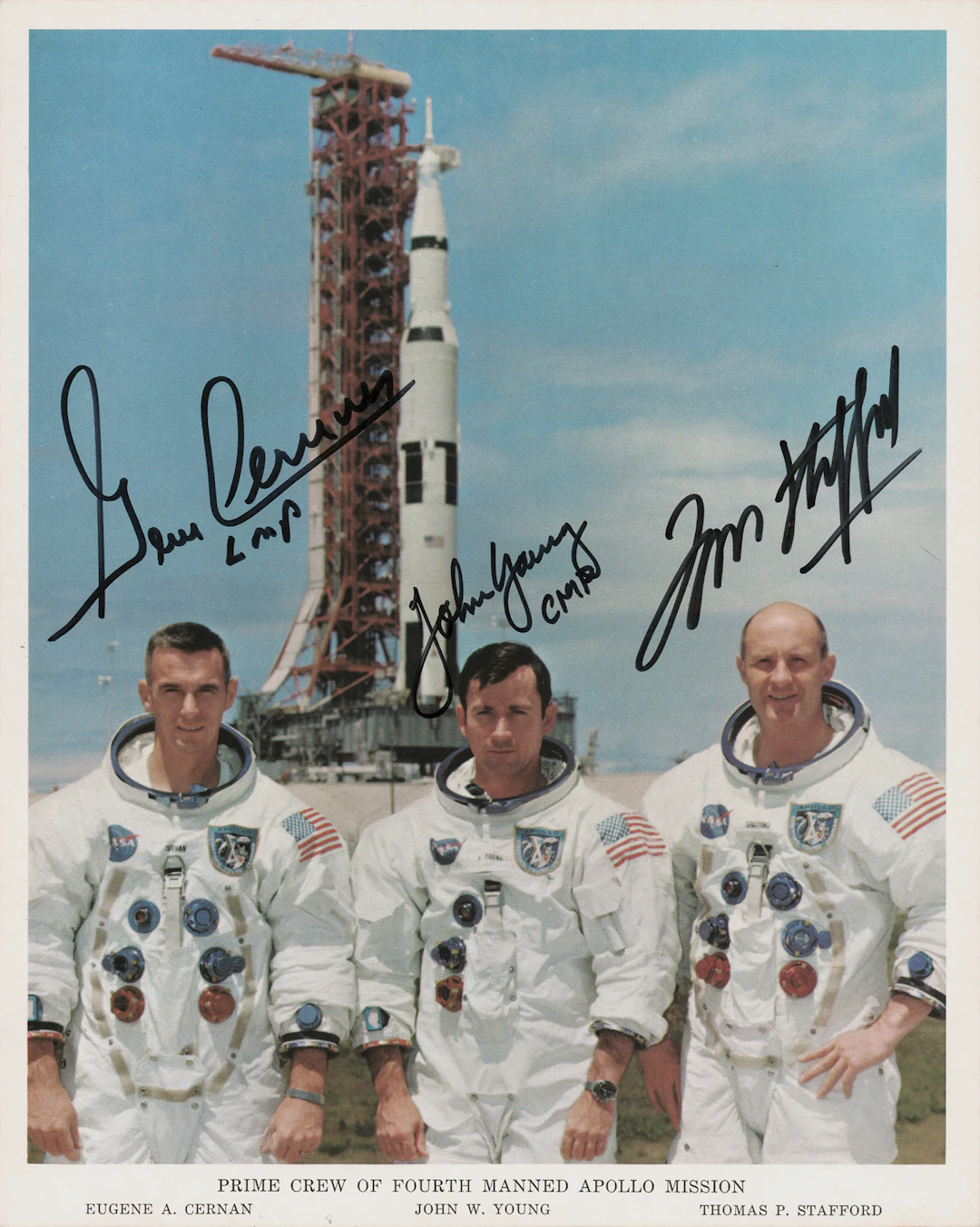 Apollo 10 Crew-Signed Photograph