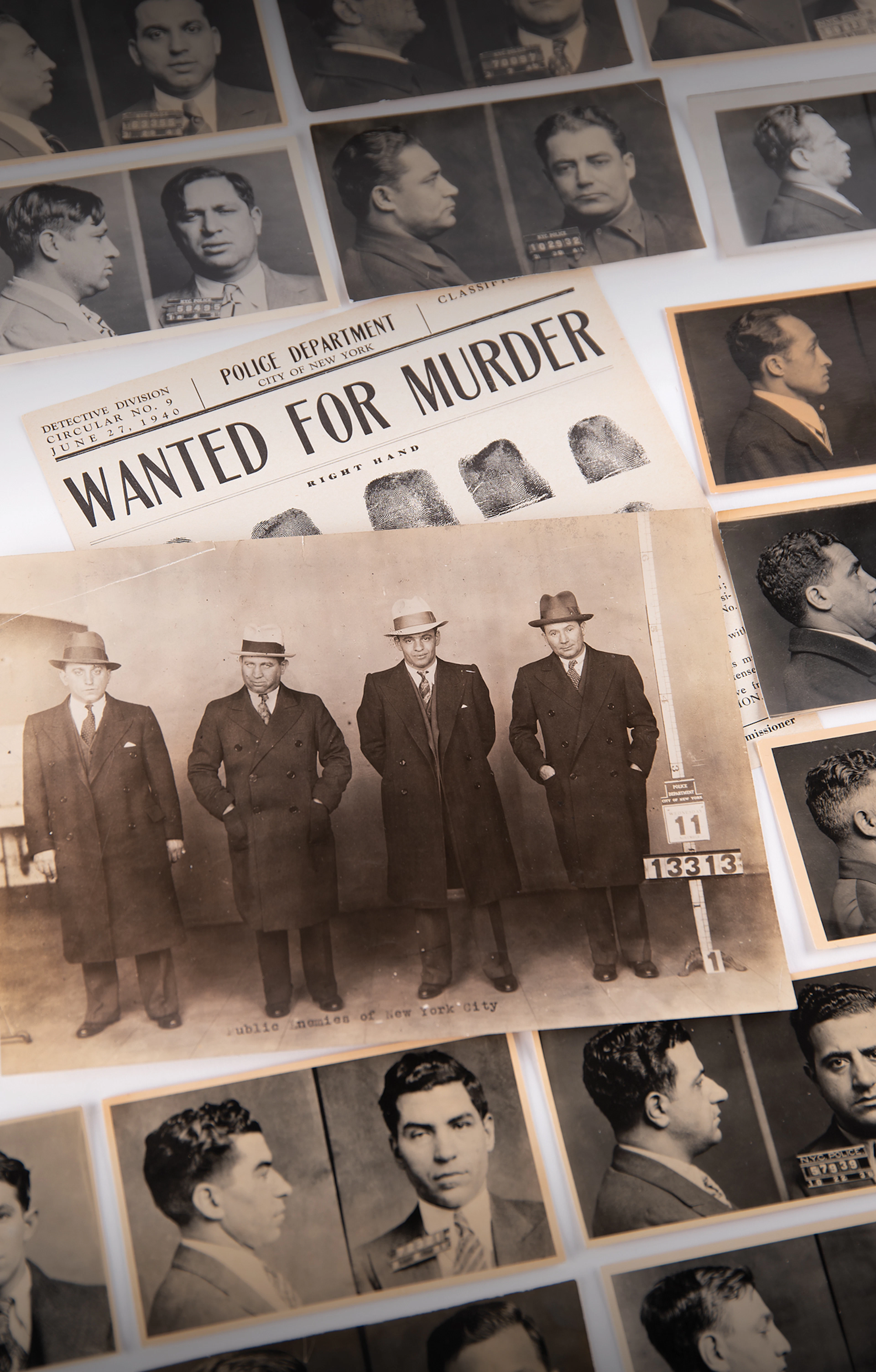 Murder, Inc. Collection of (23) New York Police Department Mug Shots