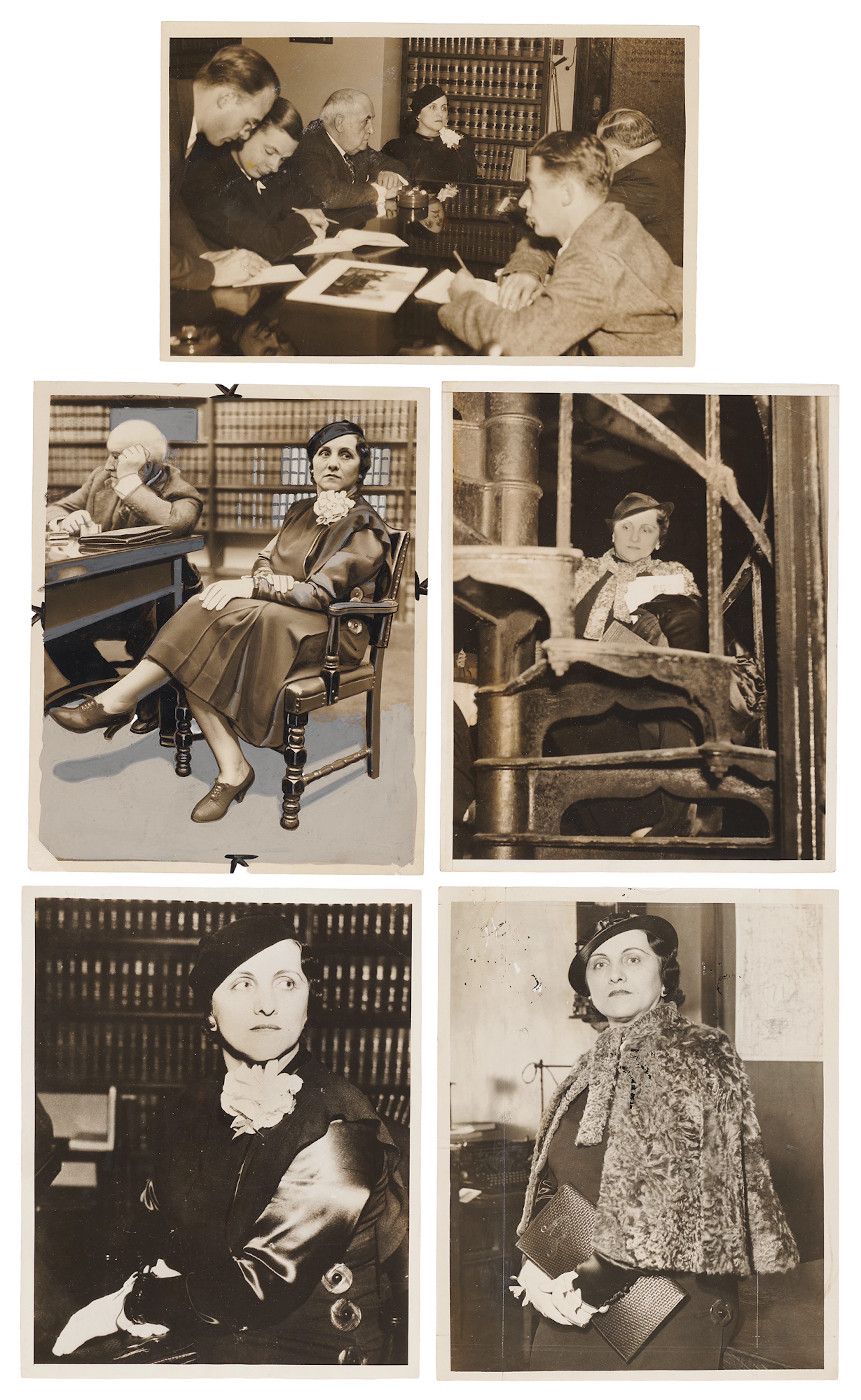 John Dillinger: Anna Sage (5) Original News Photographs of ‘The Woman in Red’