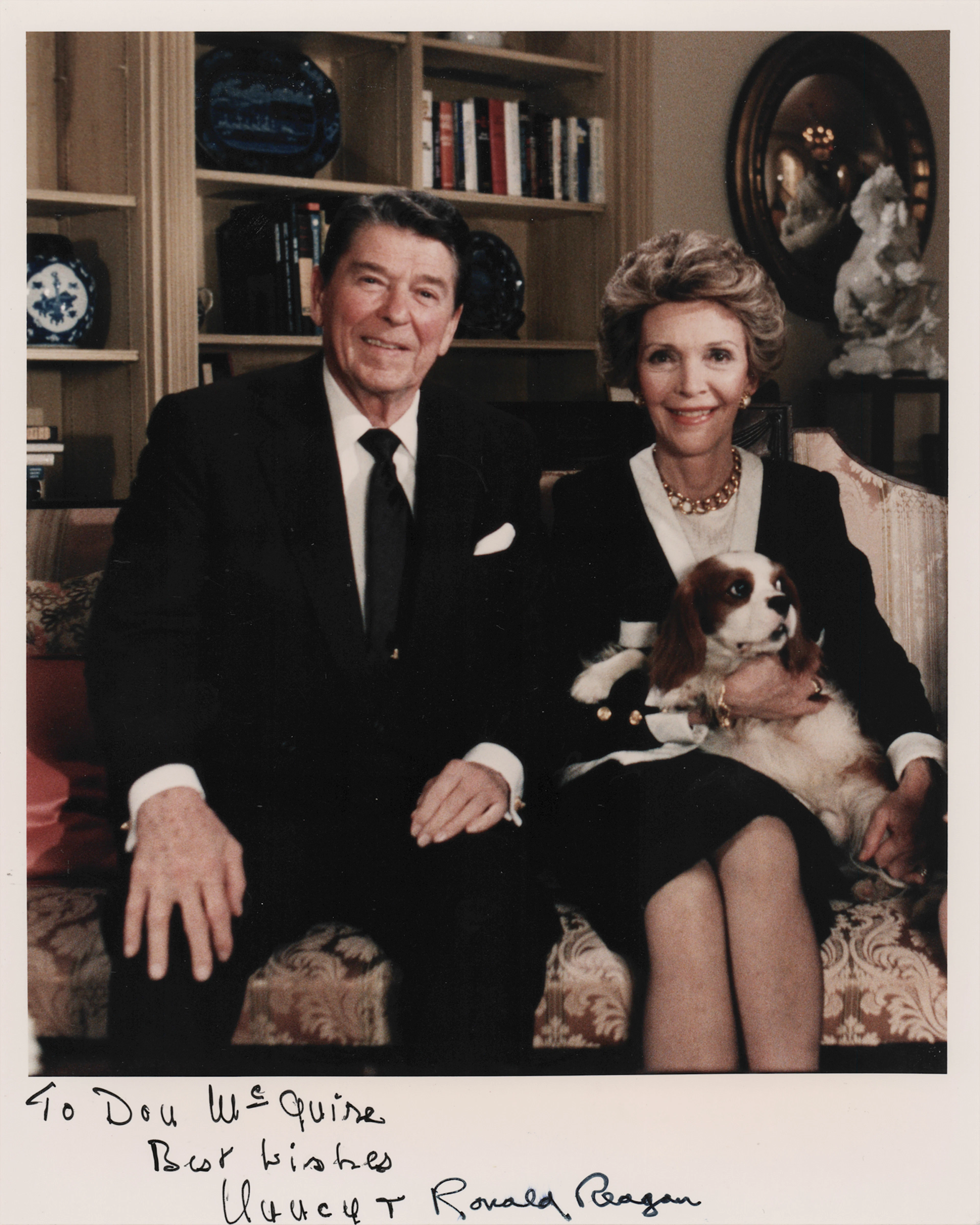 Ronald and Nancy Reagan Signed Photograph