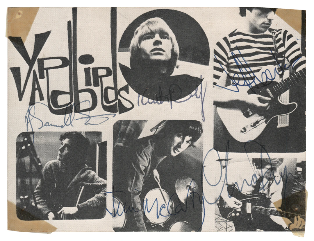 Yardbirds Signed Photograph with Jeff Beck