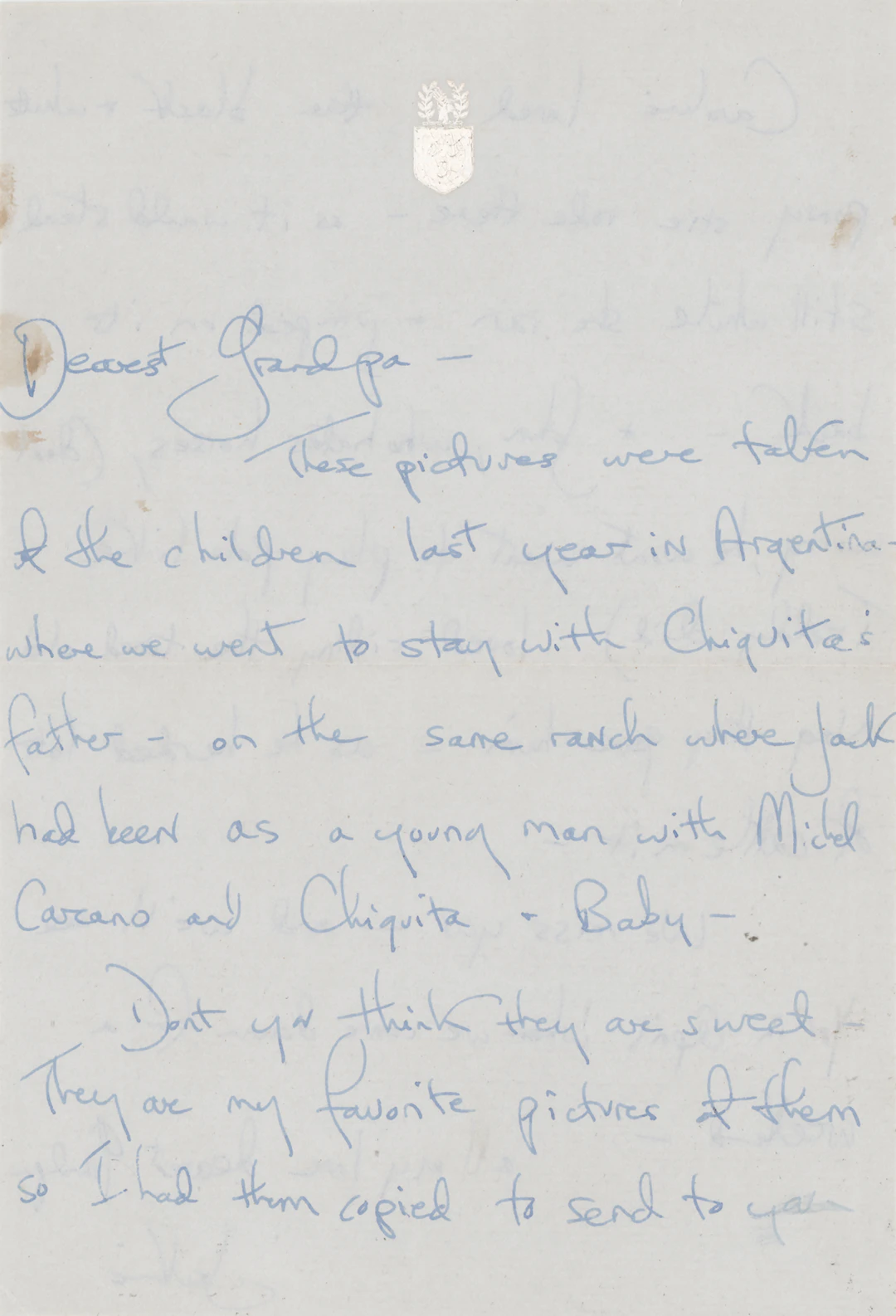 Jacqueline Kennedy Autograph Letter Signed to Joseph P. Kennedy on