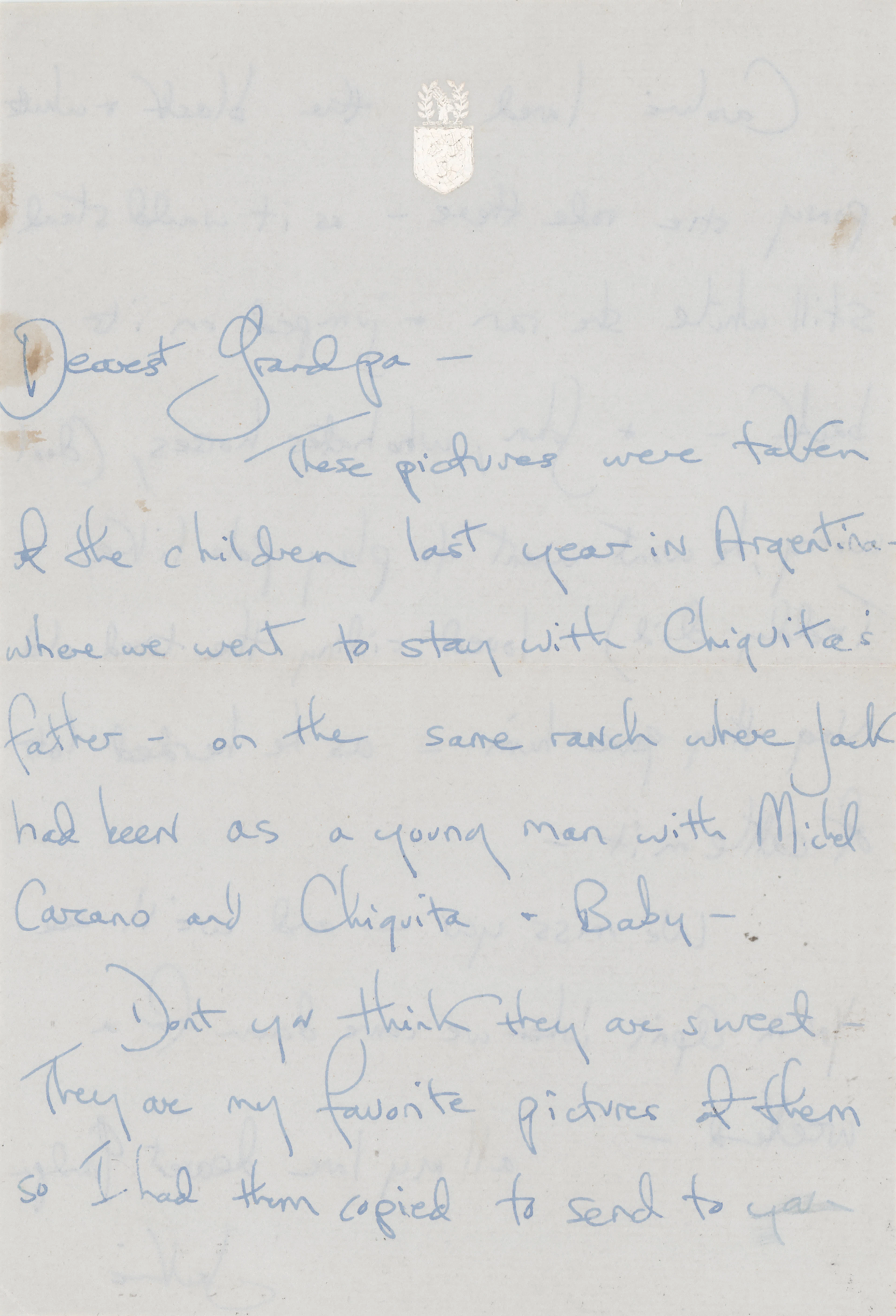 Jacqueline Kennedy Autograph Letter Signed to Joseph P. Kennedy on