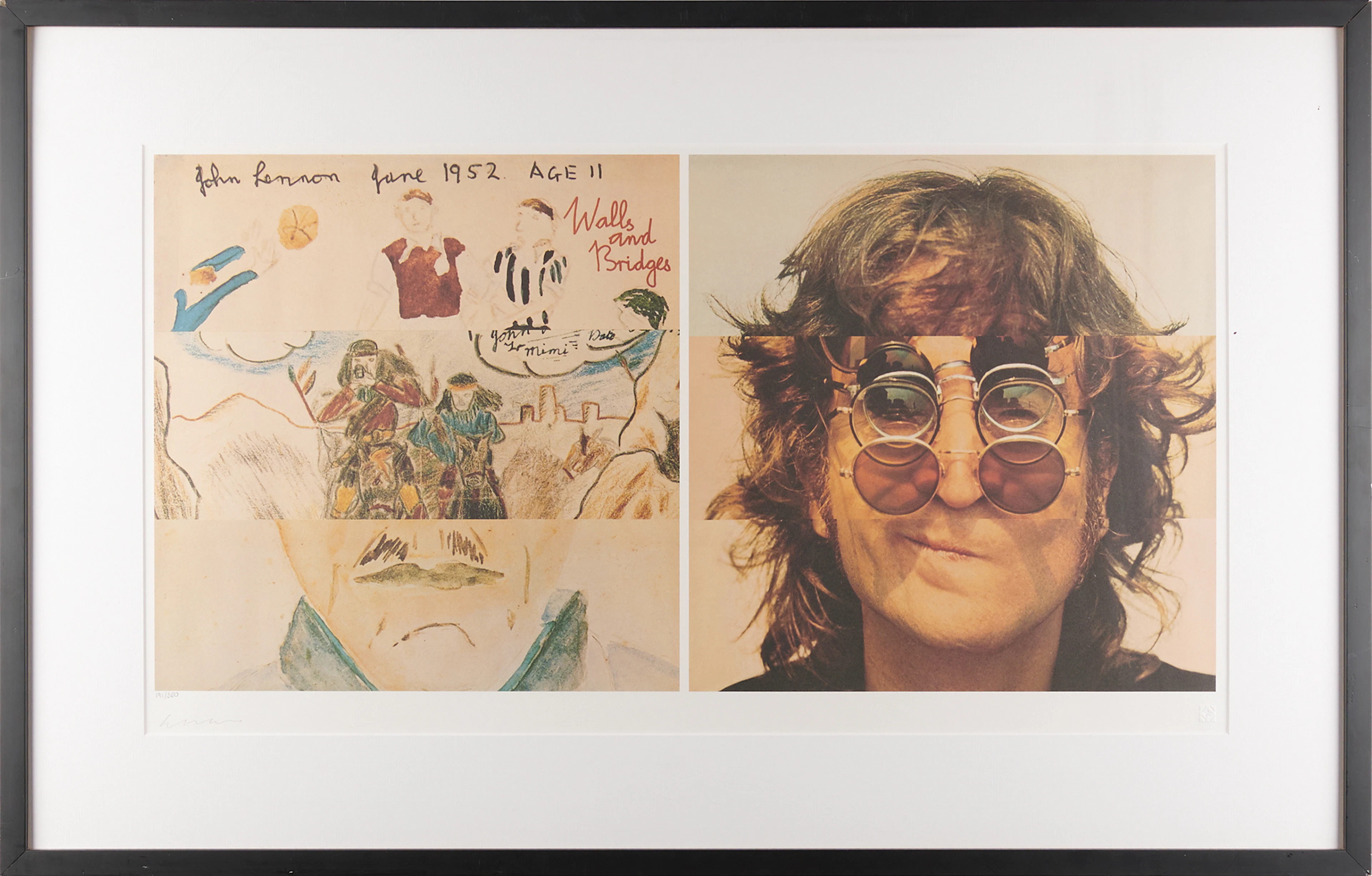 Beatles: Yoko Ono Signed Print - Walls and Bridges (Ltd. Ed. #191/350)