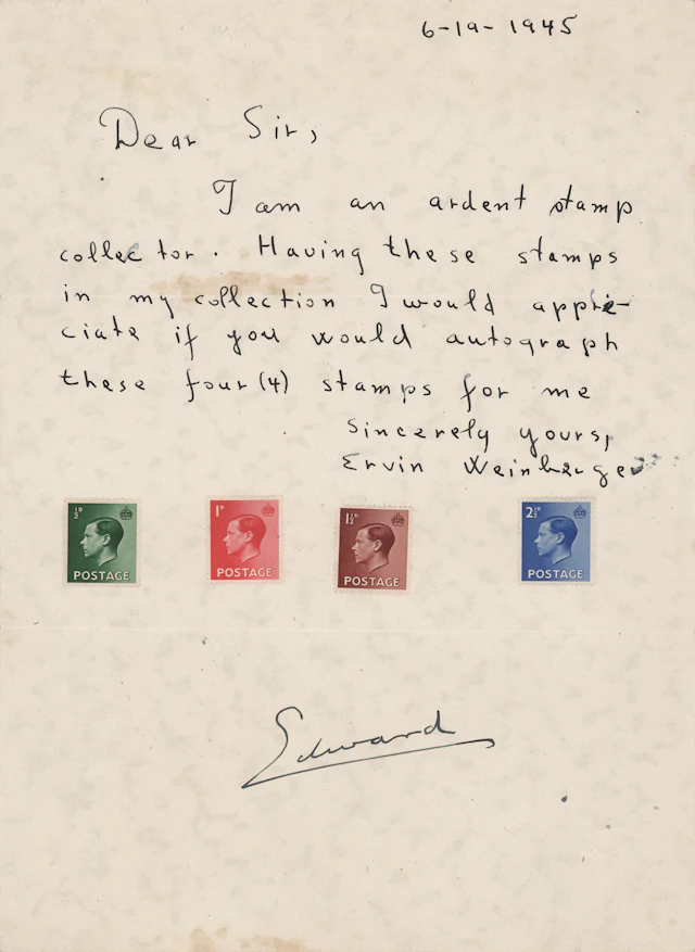 King Edward VIII Signature
