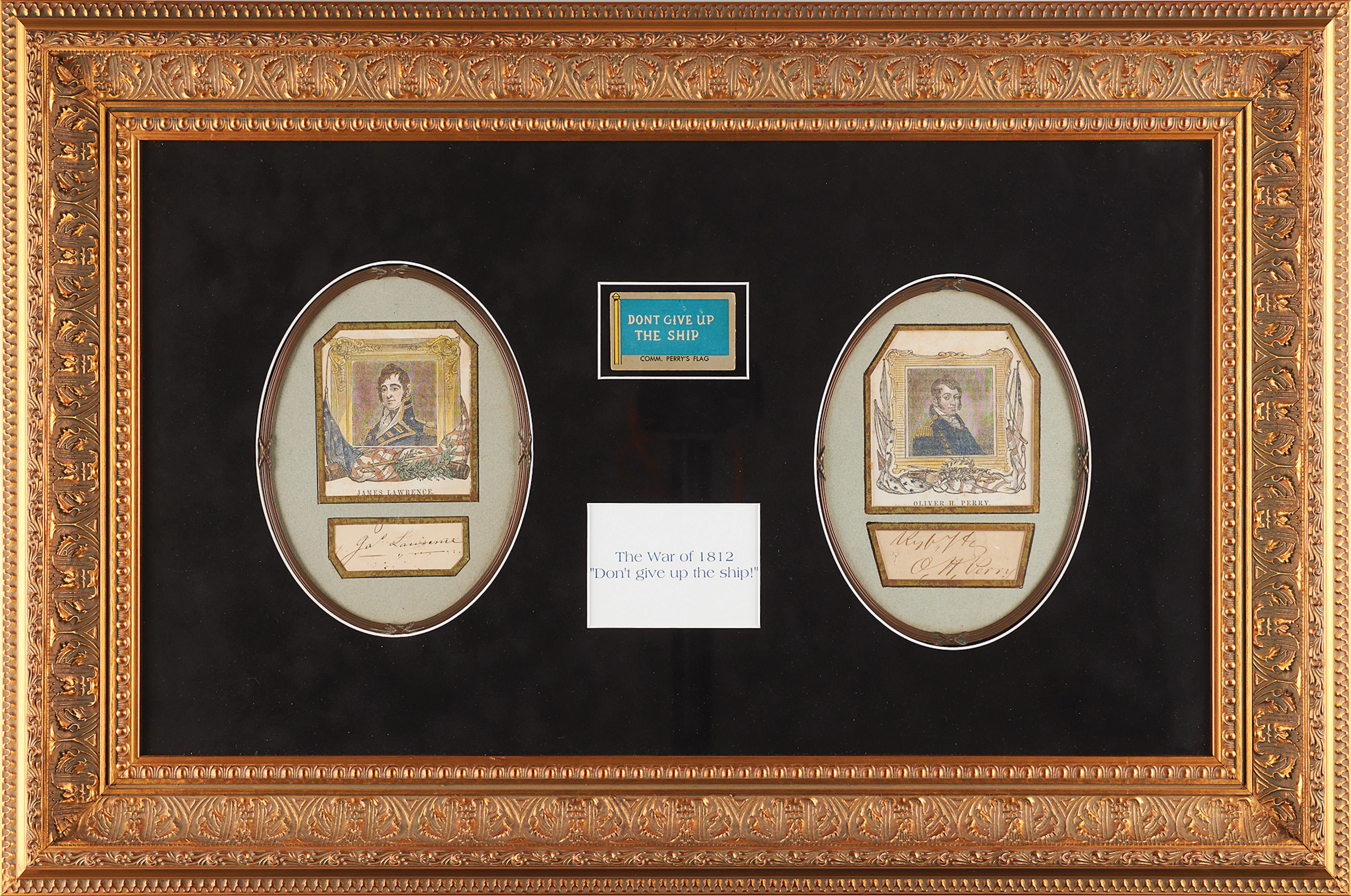 War of 1812: James Lawrence and Oliver Hazard Perry Signatures