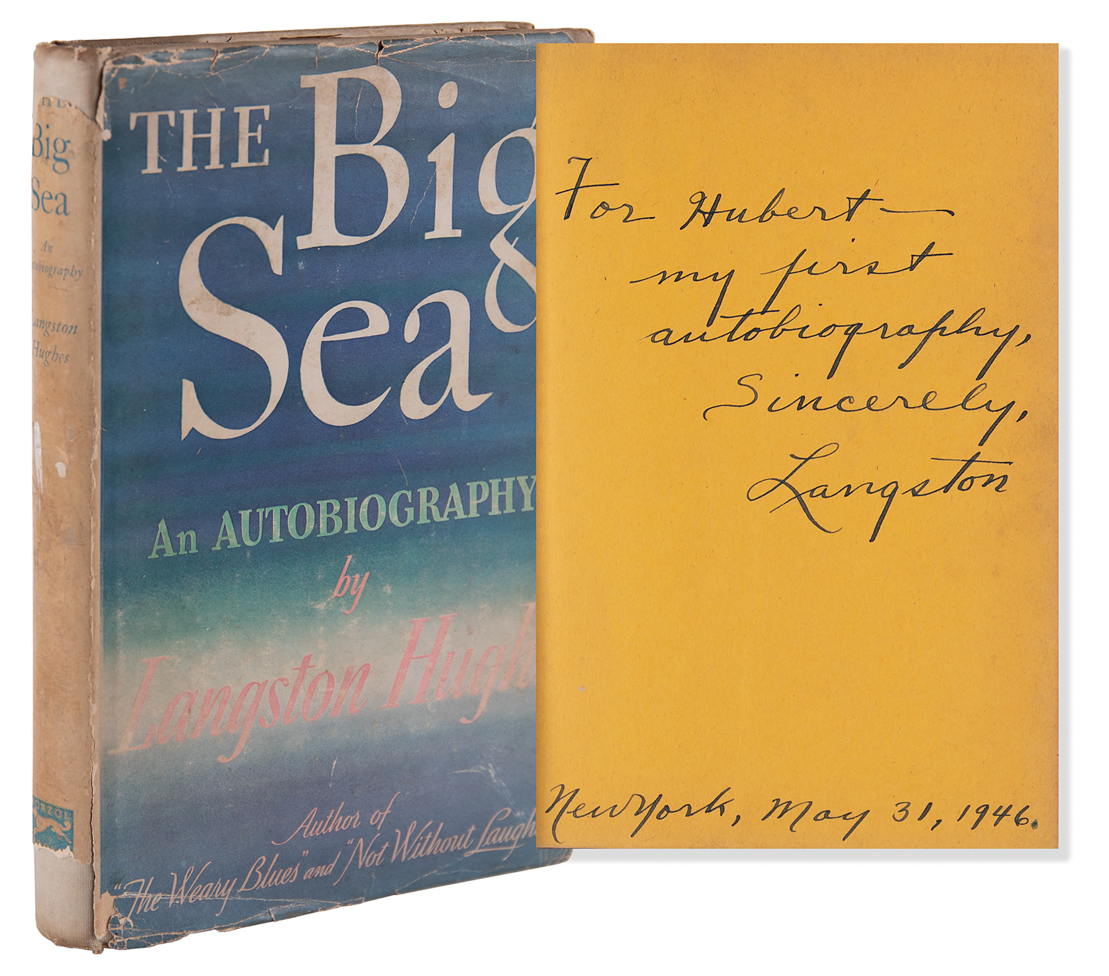Langston Hughes Signed Book - The Big Sea