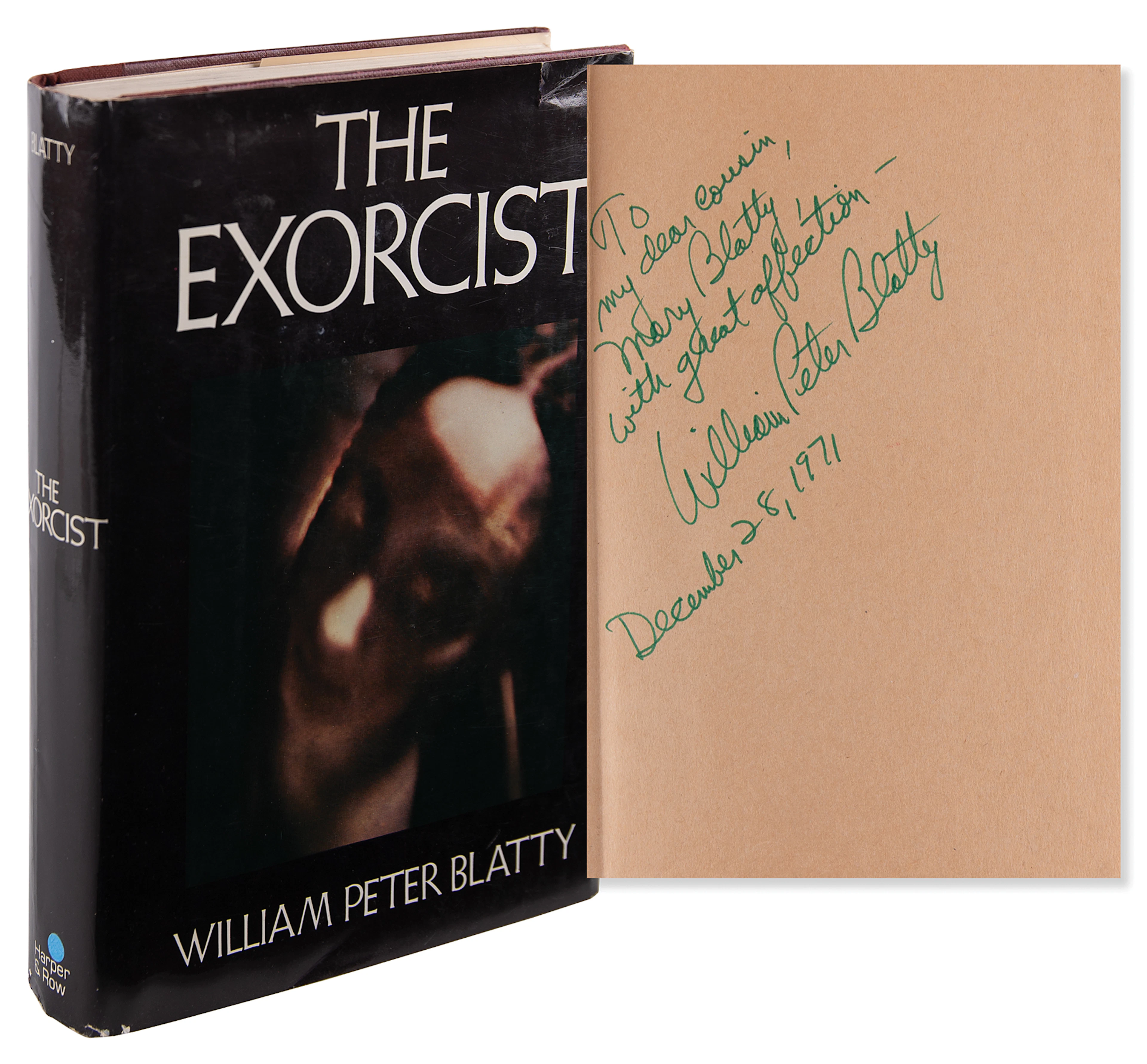 William Peter Blatty Signed Book - The Exorcist, Inscribed in the