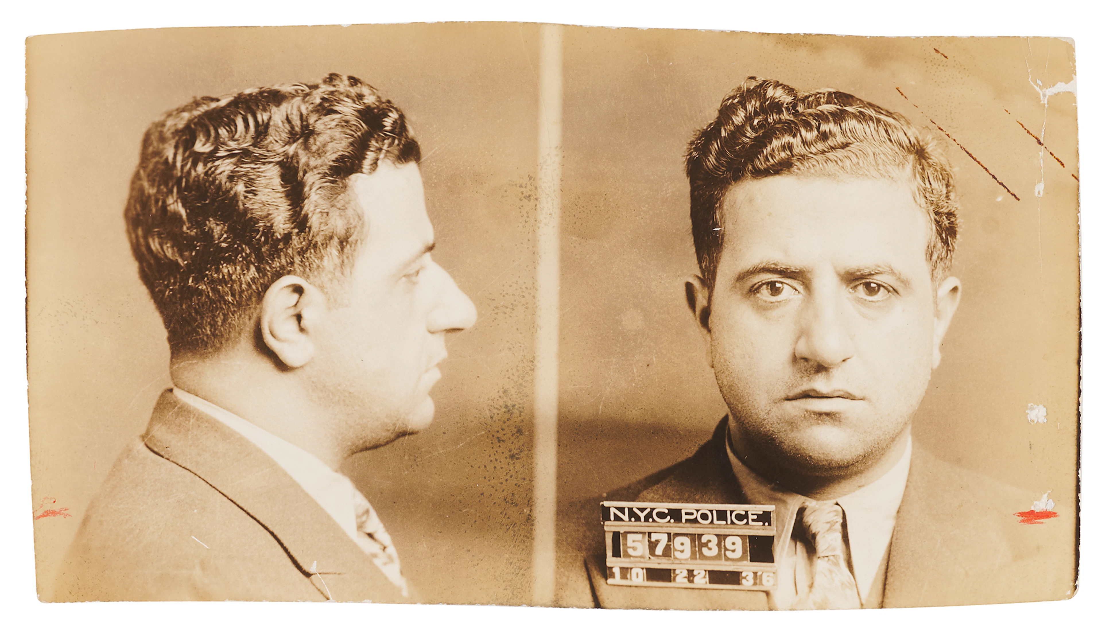 Albert Anastasia Original NYPD Mug Shot (1936)