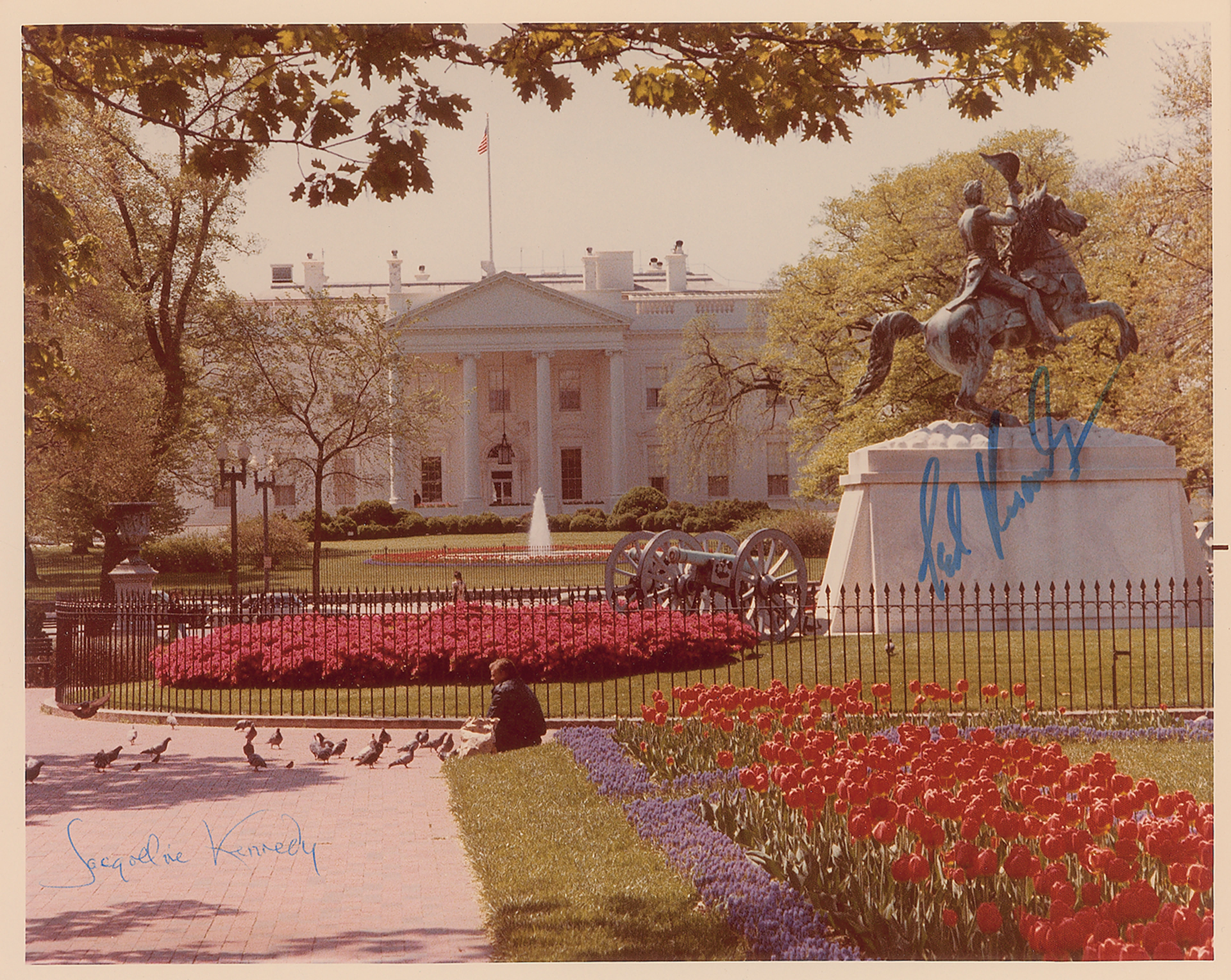 Jacqueline and Ted Kennedy Signed Photograph