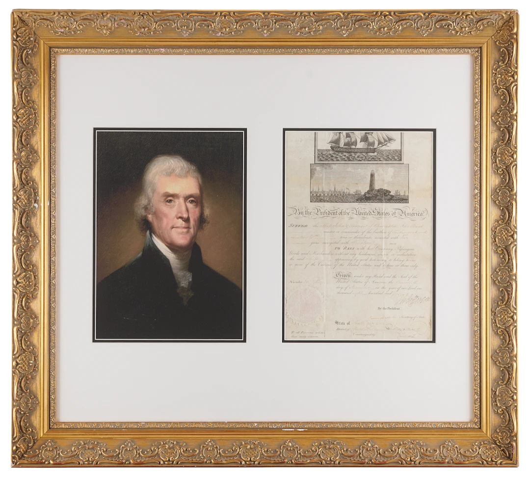 Thomas Jefferson and James Madison Document Signed as President and