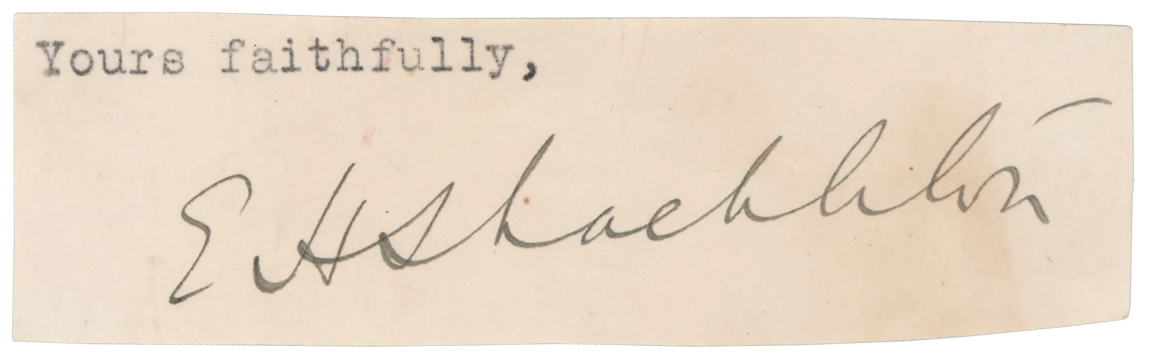 Ernest Shackleton Signature