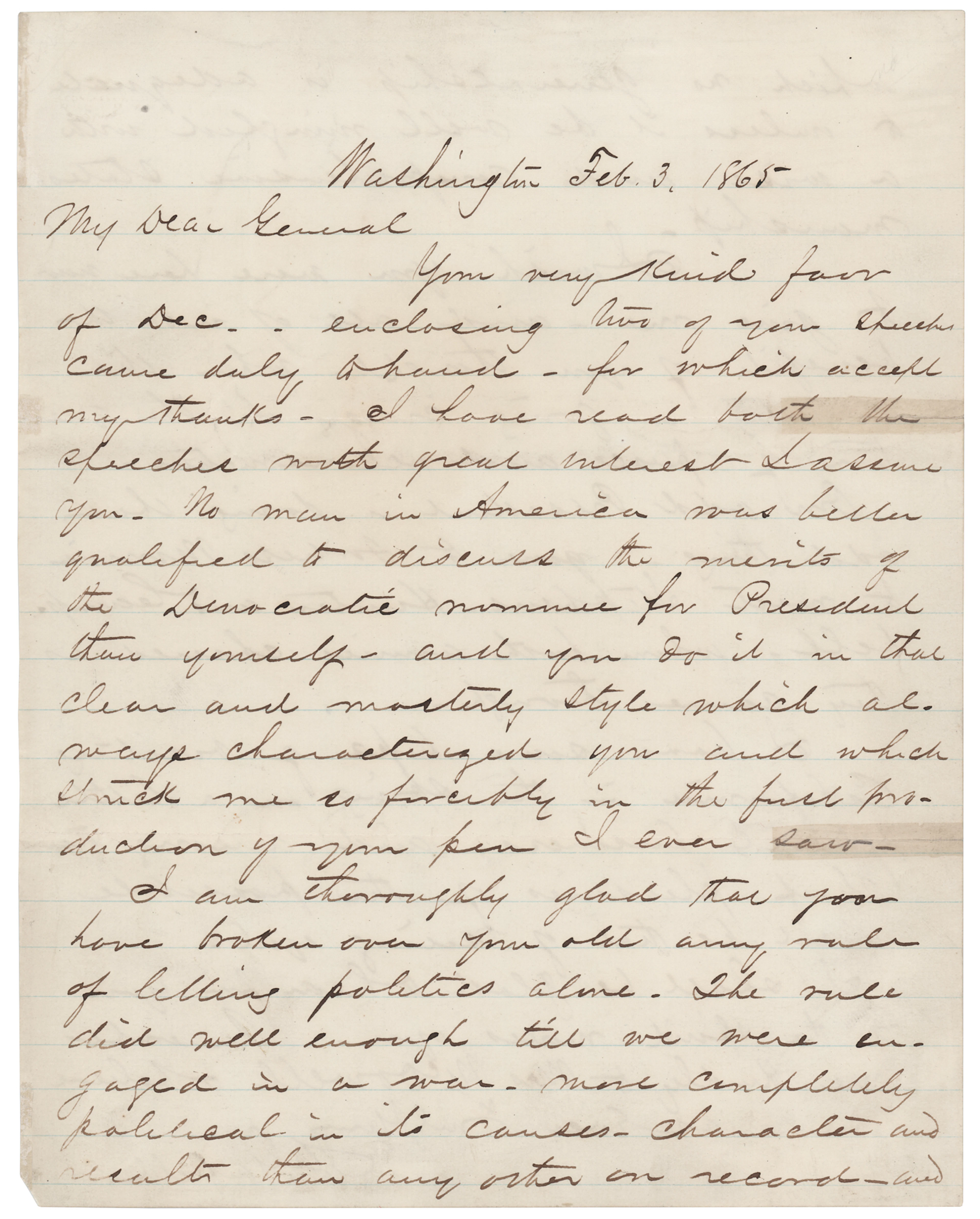James A. Garfield War-Dated Autograph Letter Signed on Abraham Lincoln