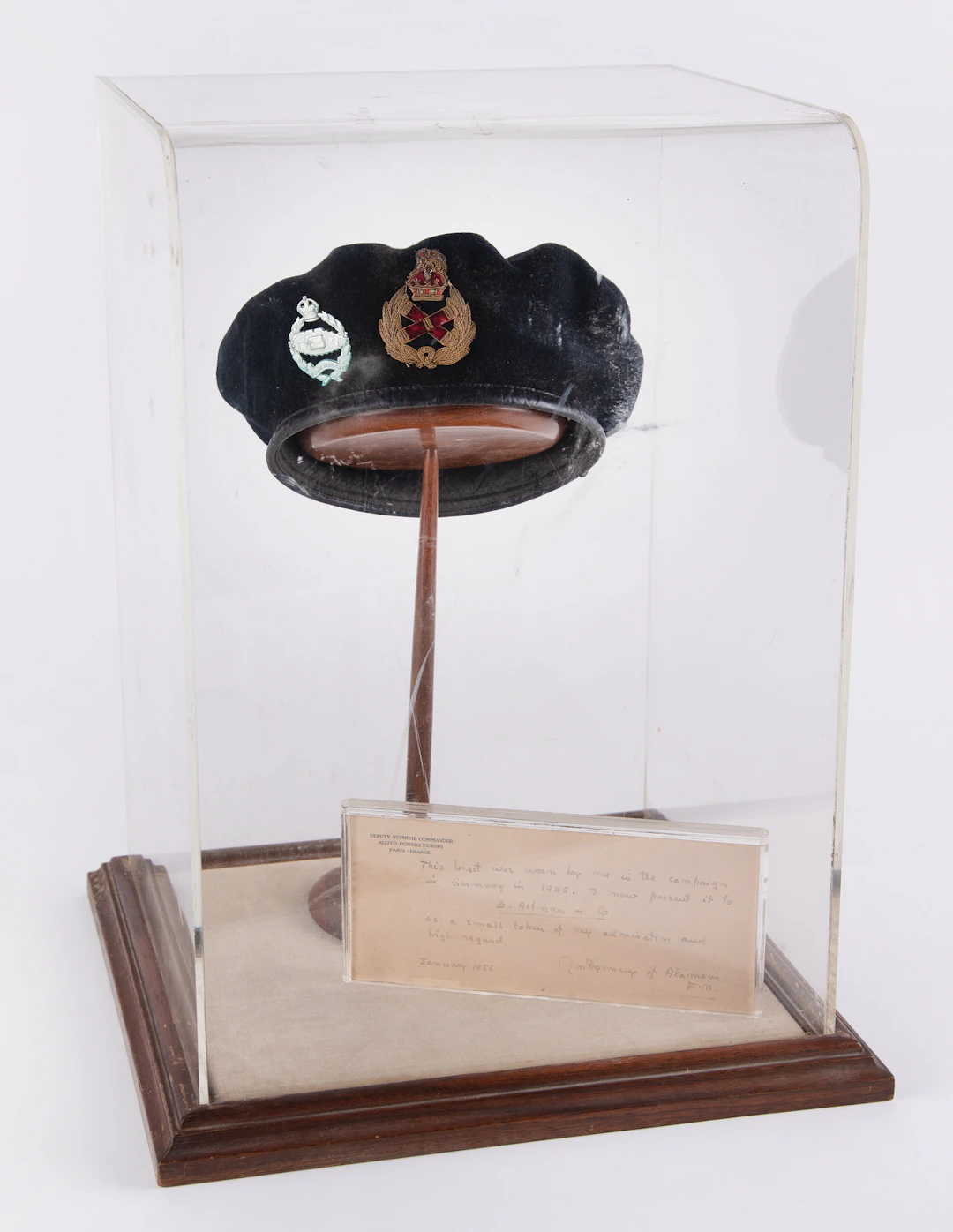 Montgomery of Alamein's Iconic World War II Double-Badged Beret, Personally