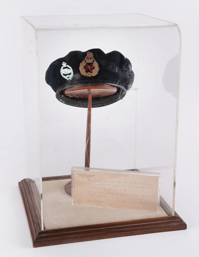 Montgomery of Alamein's Iconic World War II Double-Badged Beret, Personally
