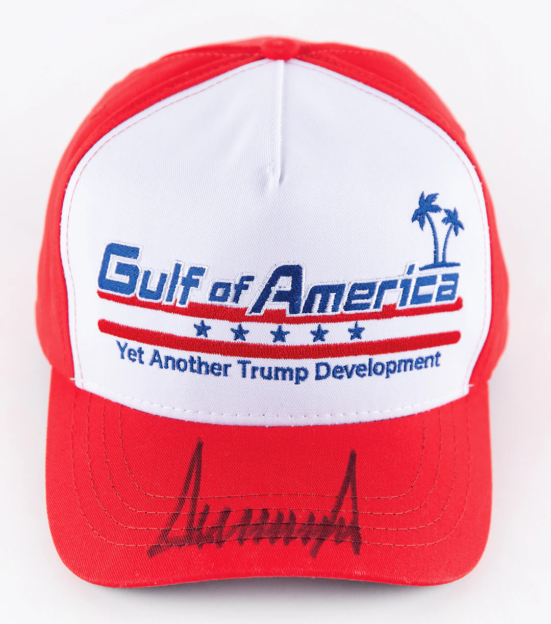 Donald Trump Signed Baseball Hat - Gulf of America