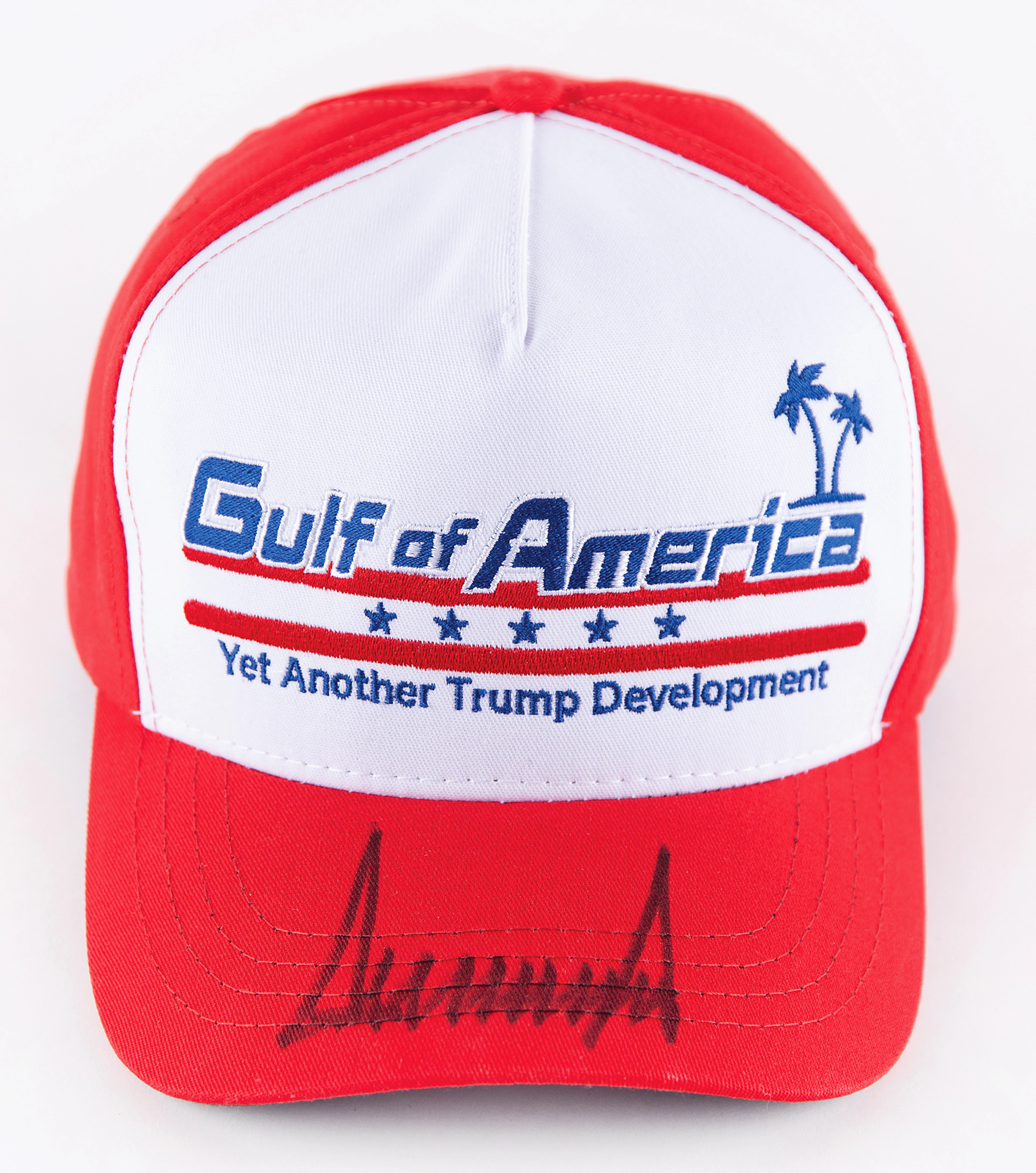 Donald Trump Signed Baseball Hat - Gulf of America