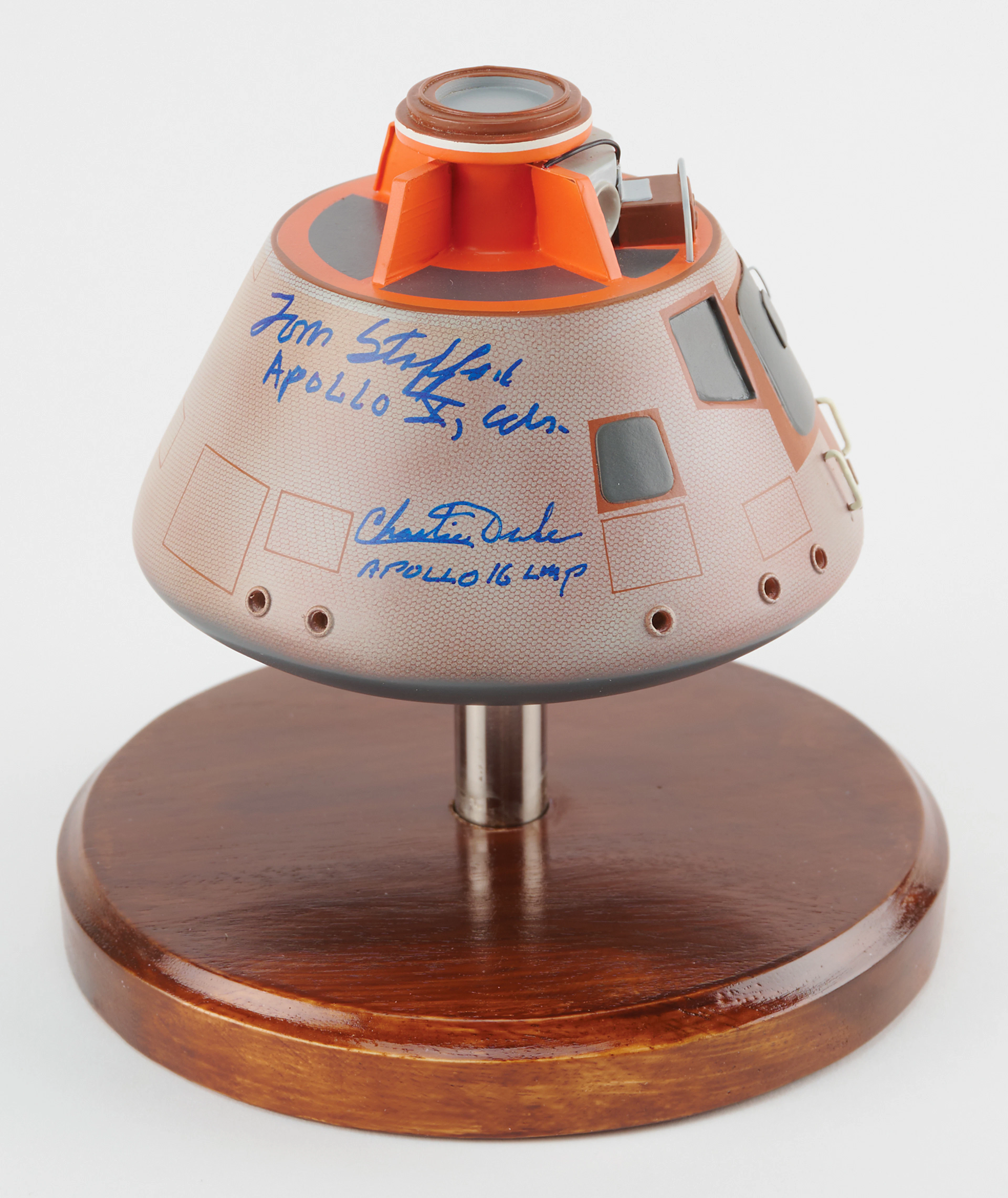 Apollo Astronauts: Charlie Duke, Fred Haise, and Tom Stafford Signed Model