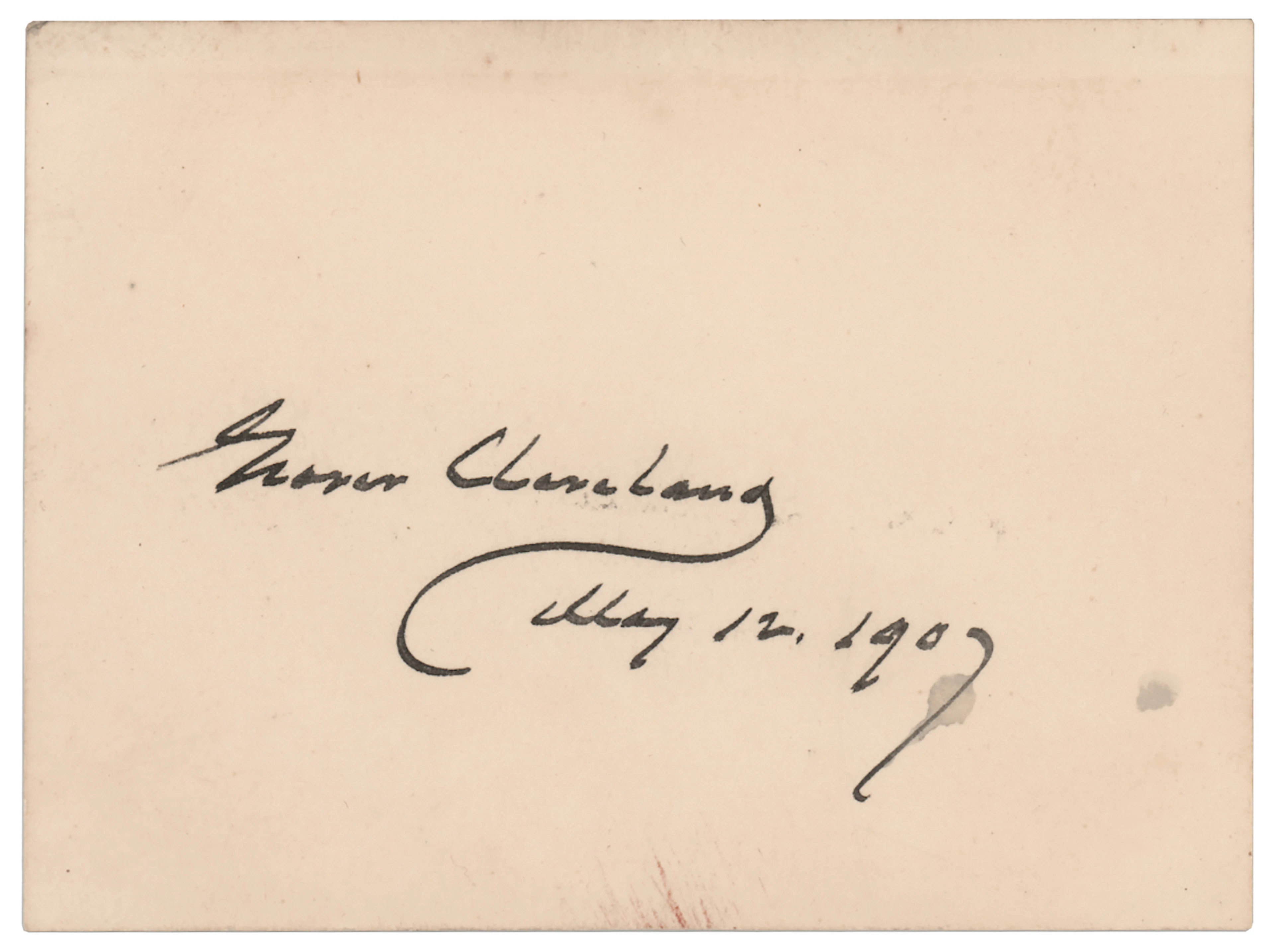 Grover Cleveland Signature