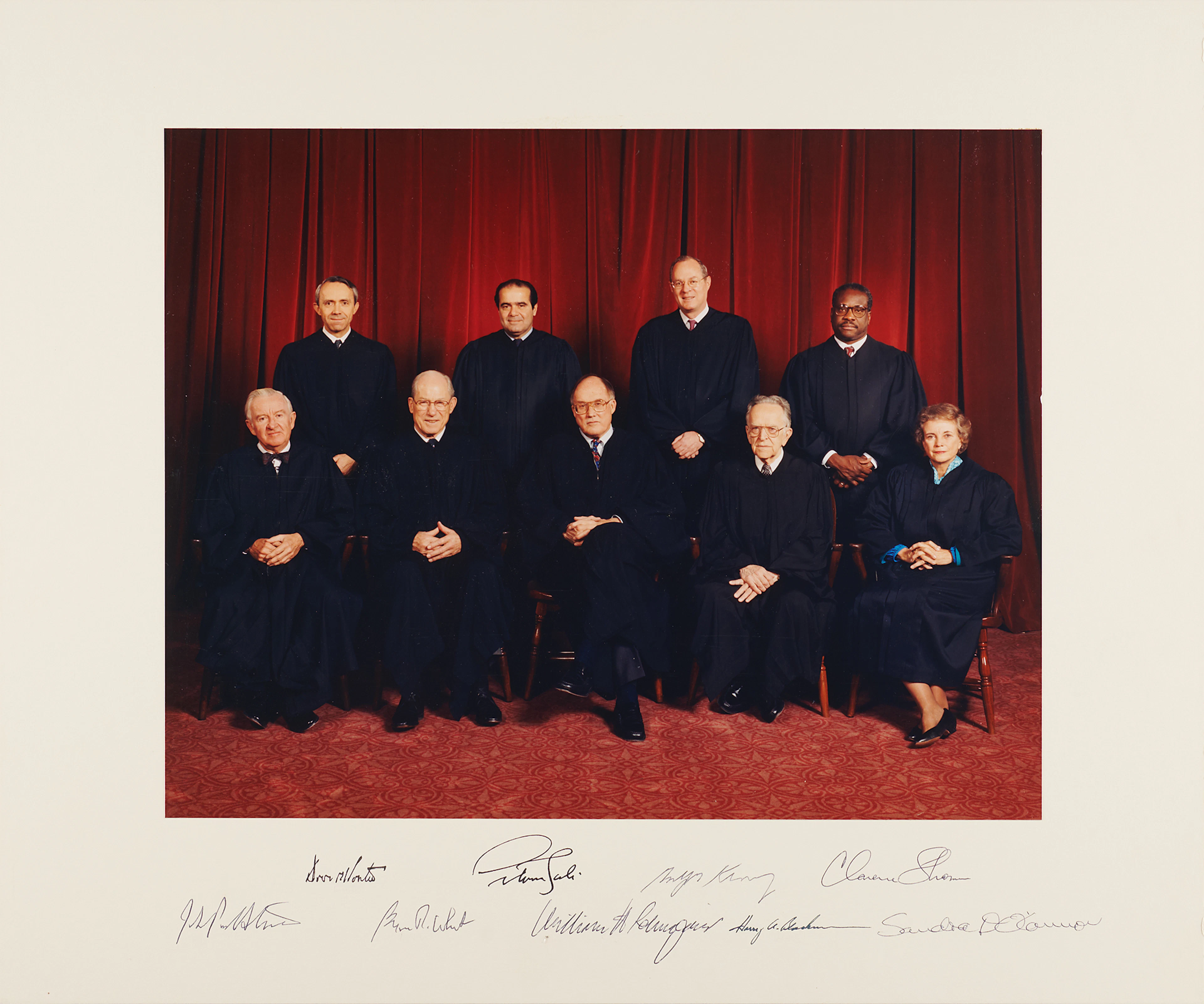 Supreme Court: Rehnquist Court Oversized Signed Photograph