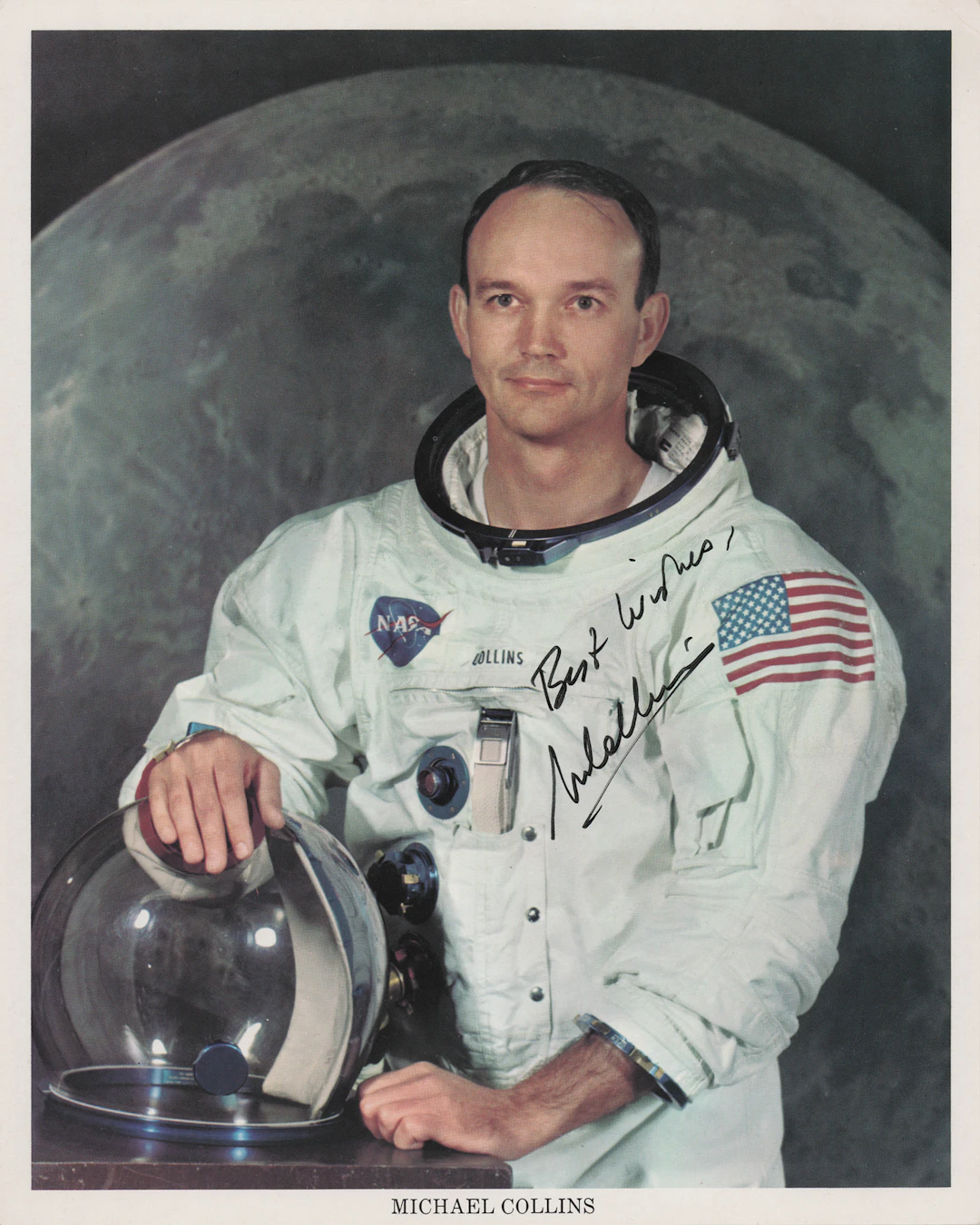 Michael Collins Signed Photograph