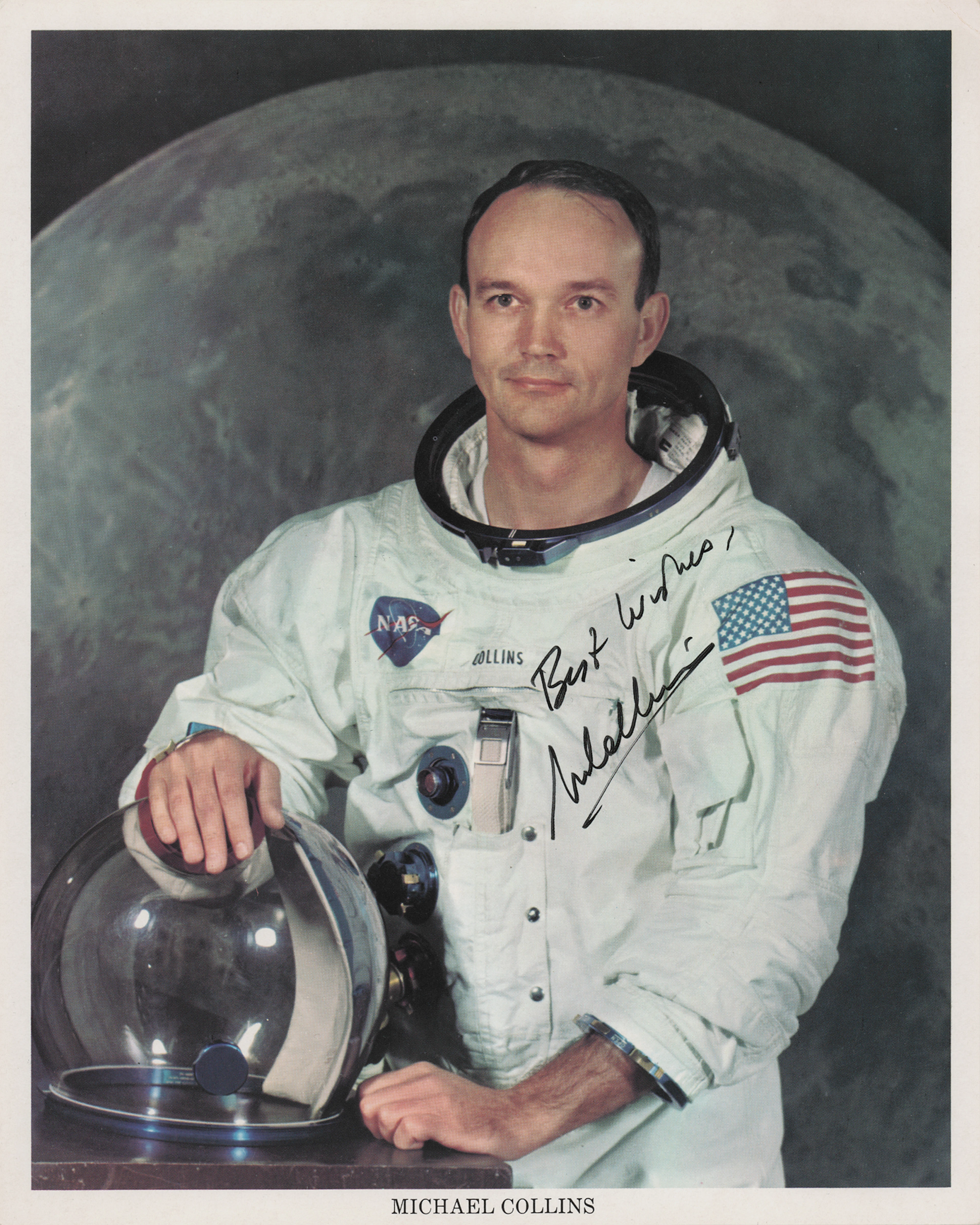 Michael Collins Signed Photograph