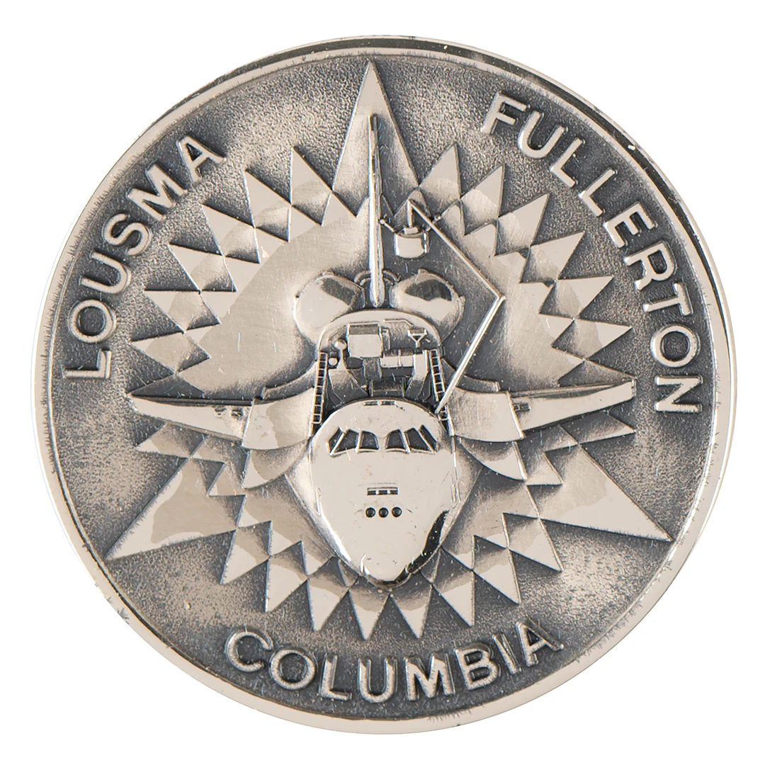 STS-3 Unflown Robbins Medallion - From the Personal Collection of