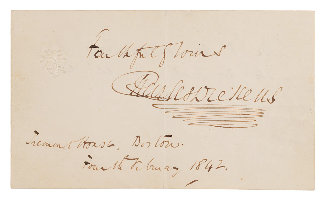 Charles Dickens Signature