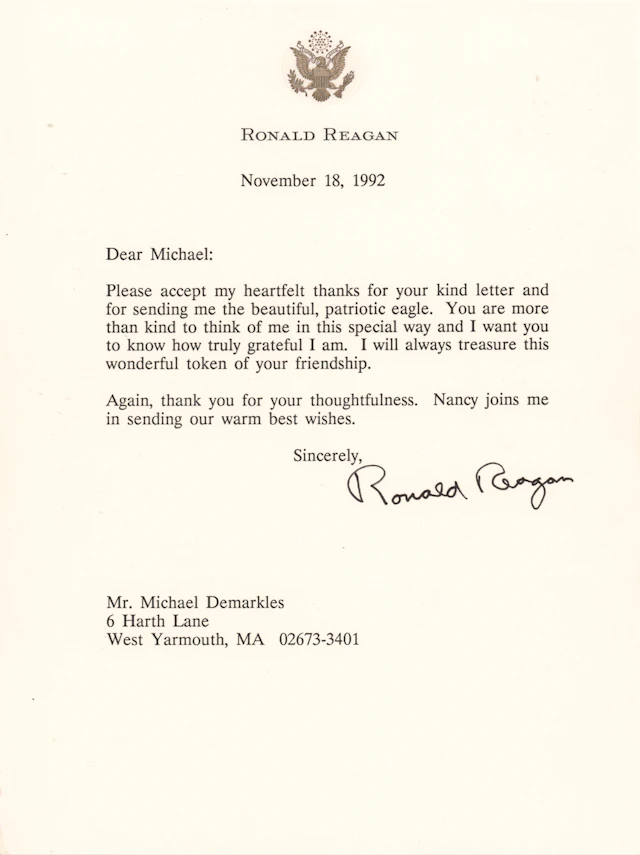 Ronald Reagan Typed Letter Signed
