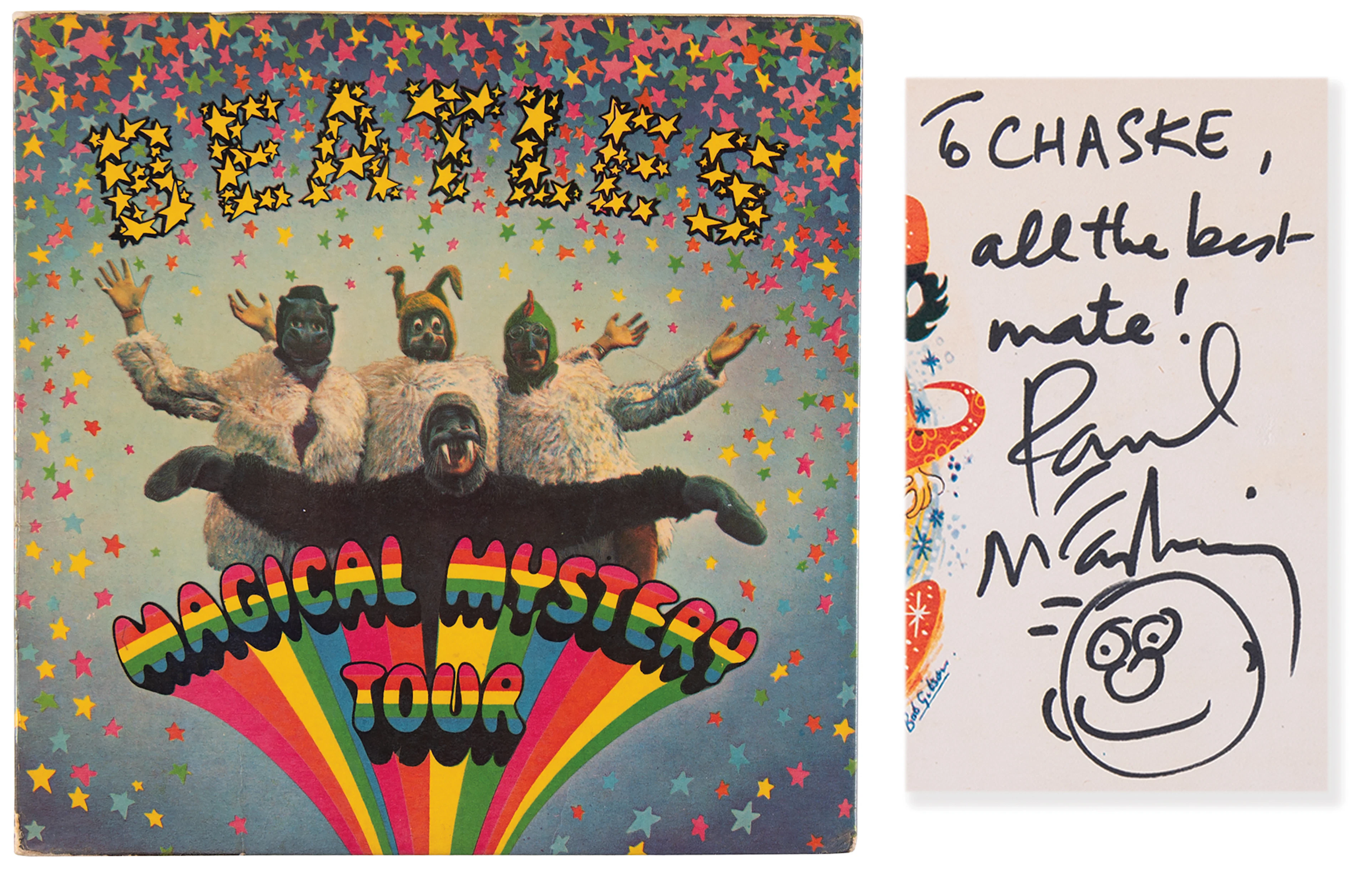 Beatles: Paul McCartney Signed 'Magical Mystery Tour' EP