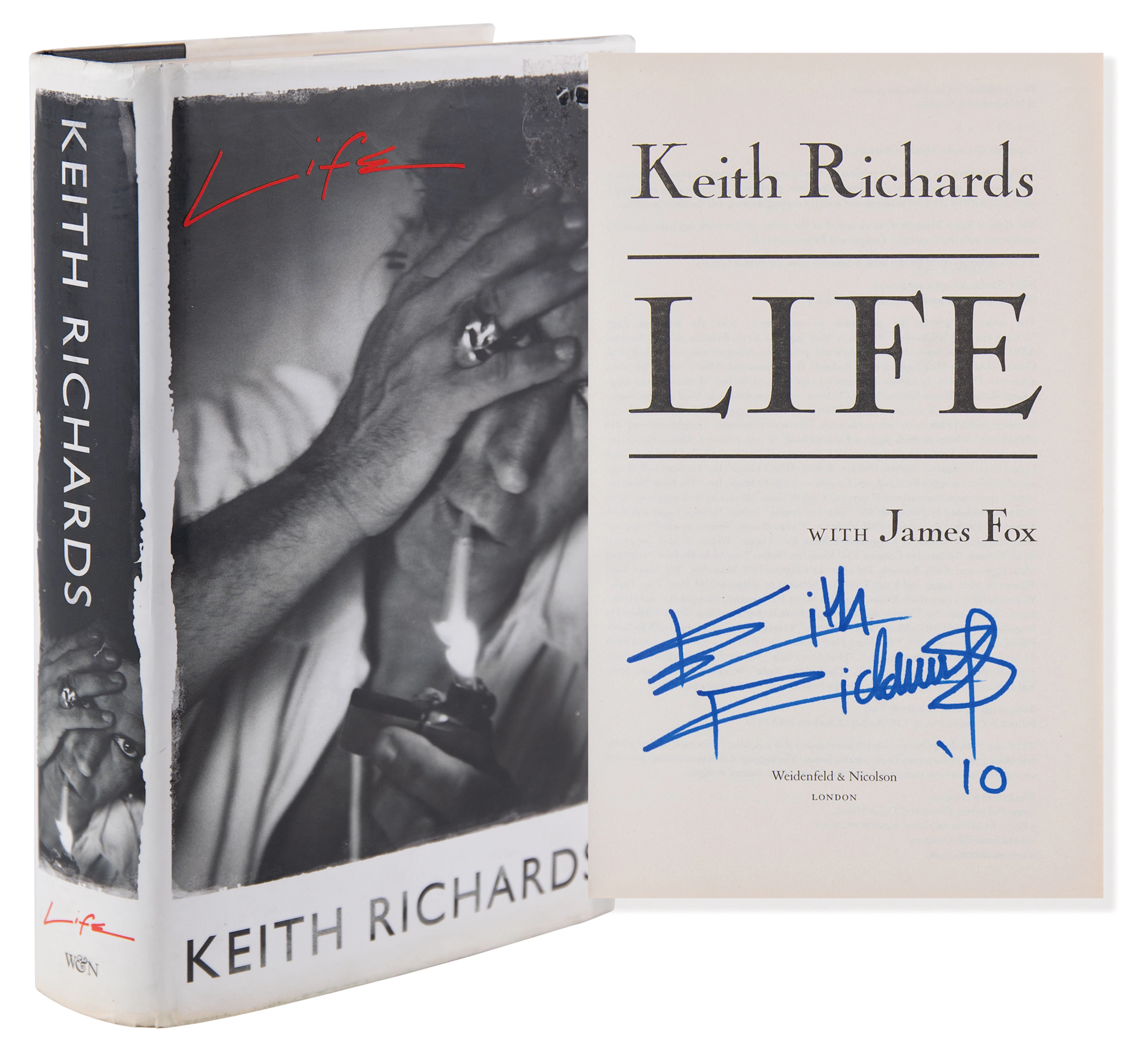 Rolling Stones: Keith Richards Signed Book - Life