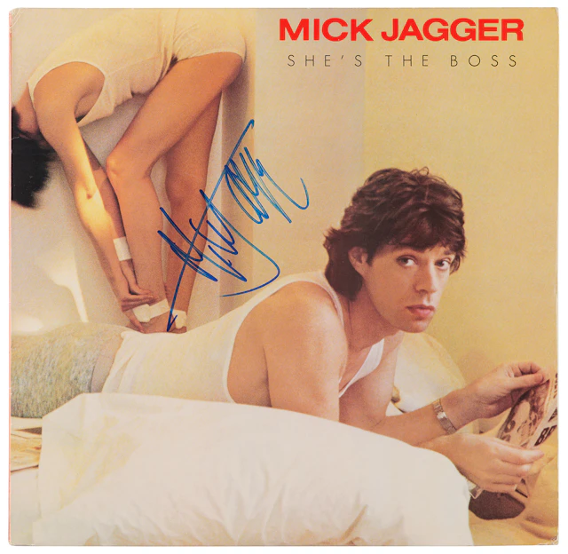 Rolling Stones: Mick Jagger Signed Album - She's the Boss