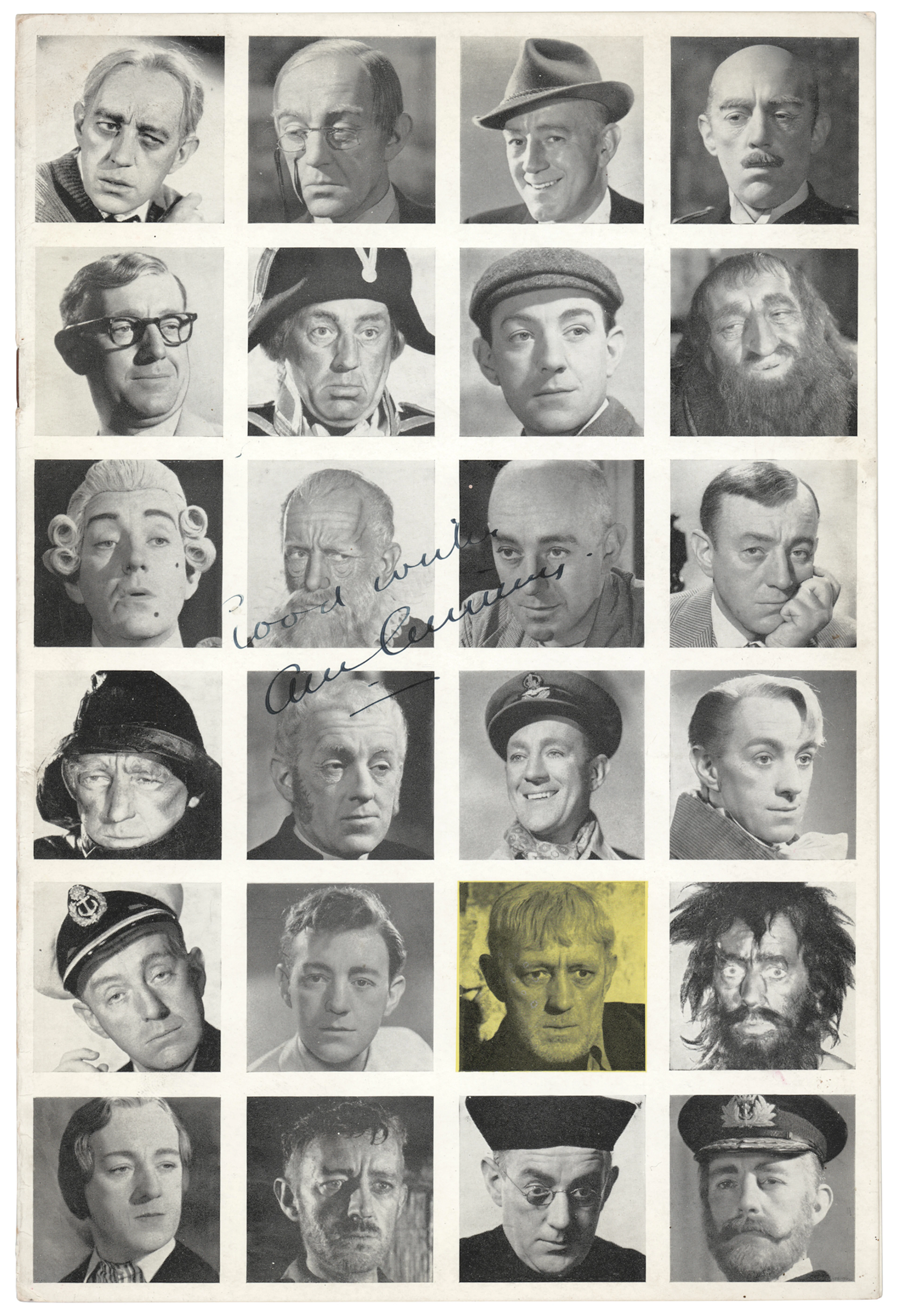 Alec Guinness Signed Program