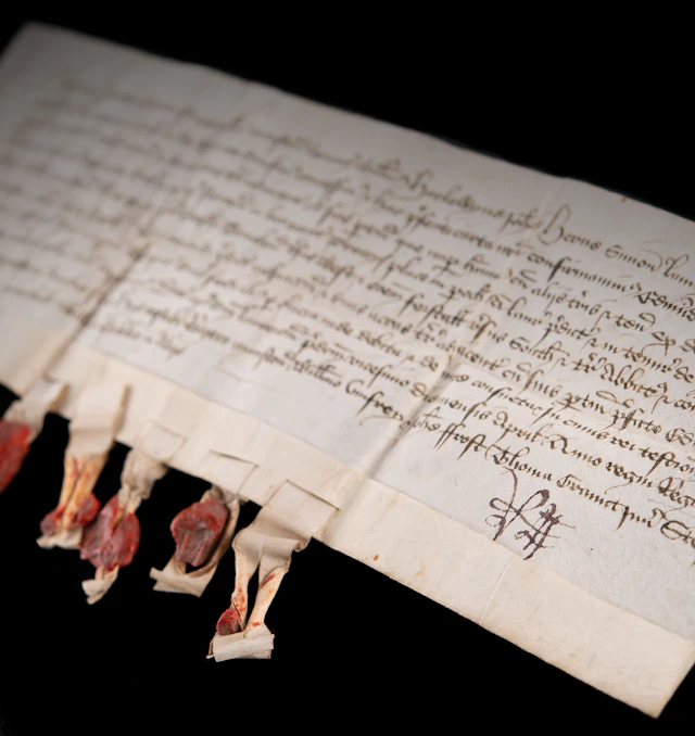 King Edward IV Signed Land Charter, Originally Issued Under Henry