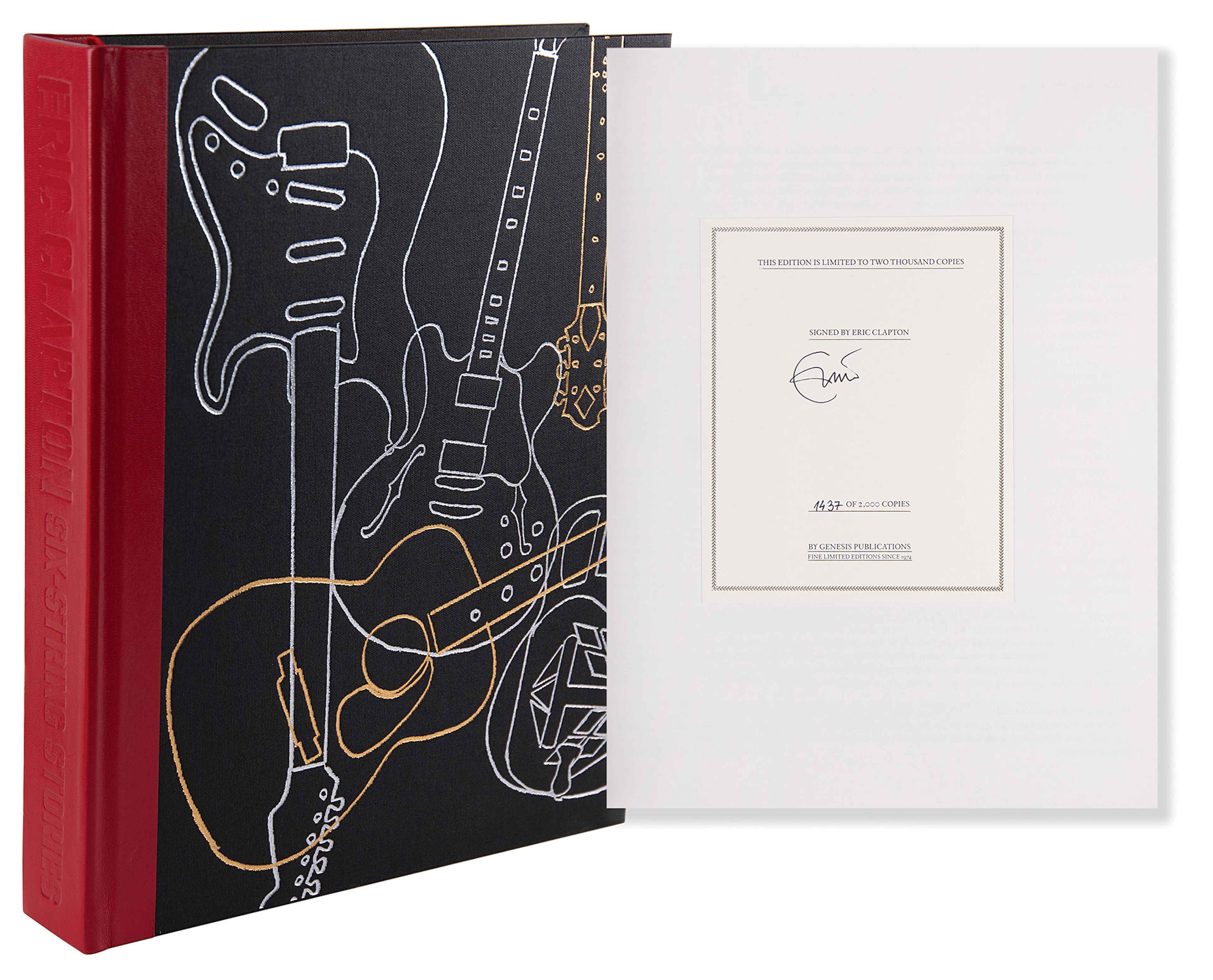 Eric Clapton Signed Book - Six String Stories: The Crossroads Guitars