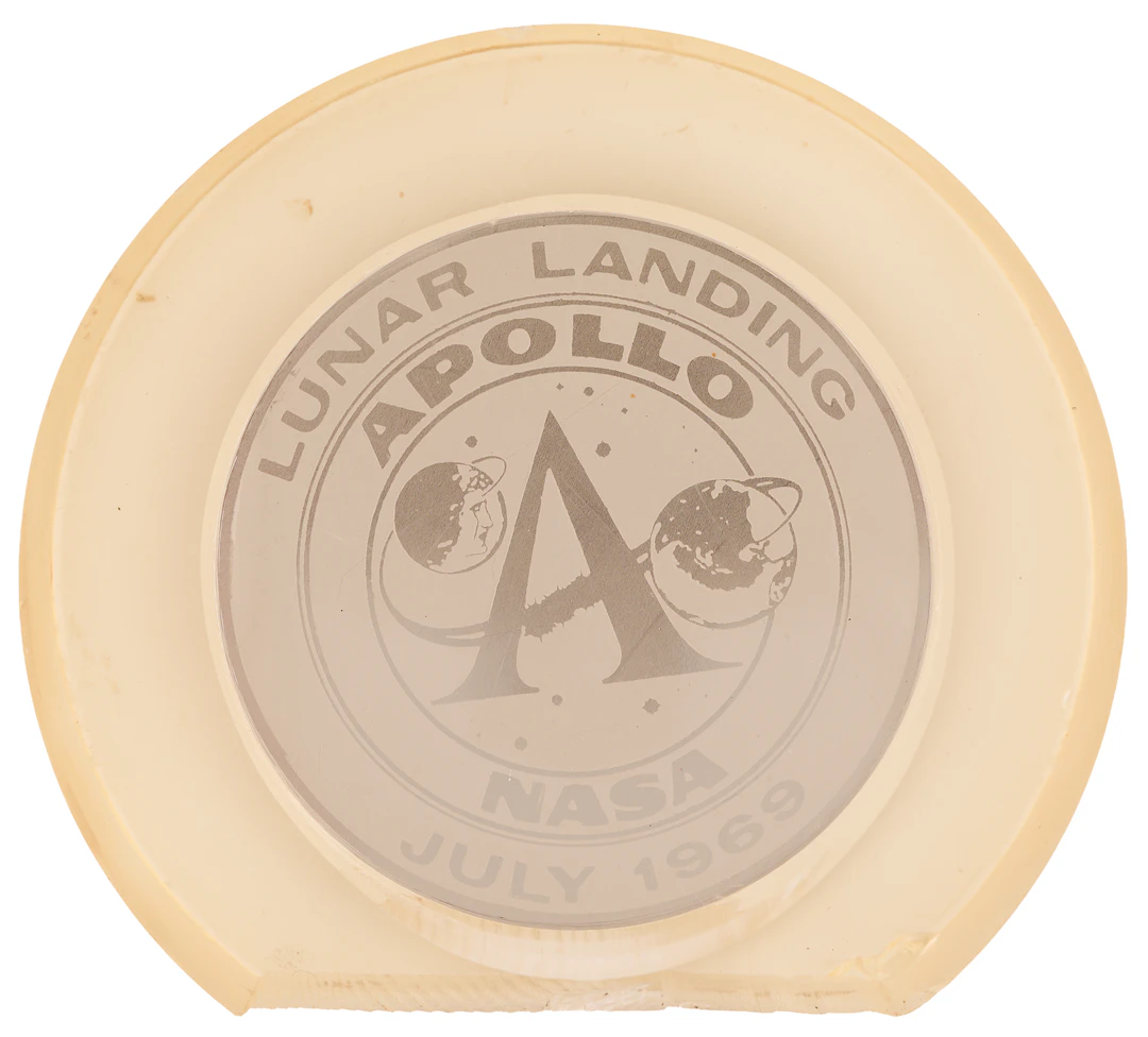 Apollo 11 Commemorative Medallion, Struck from a Flown Die