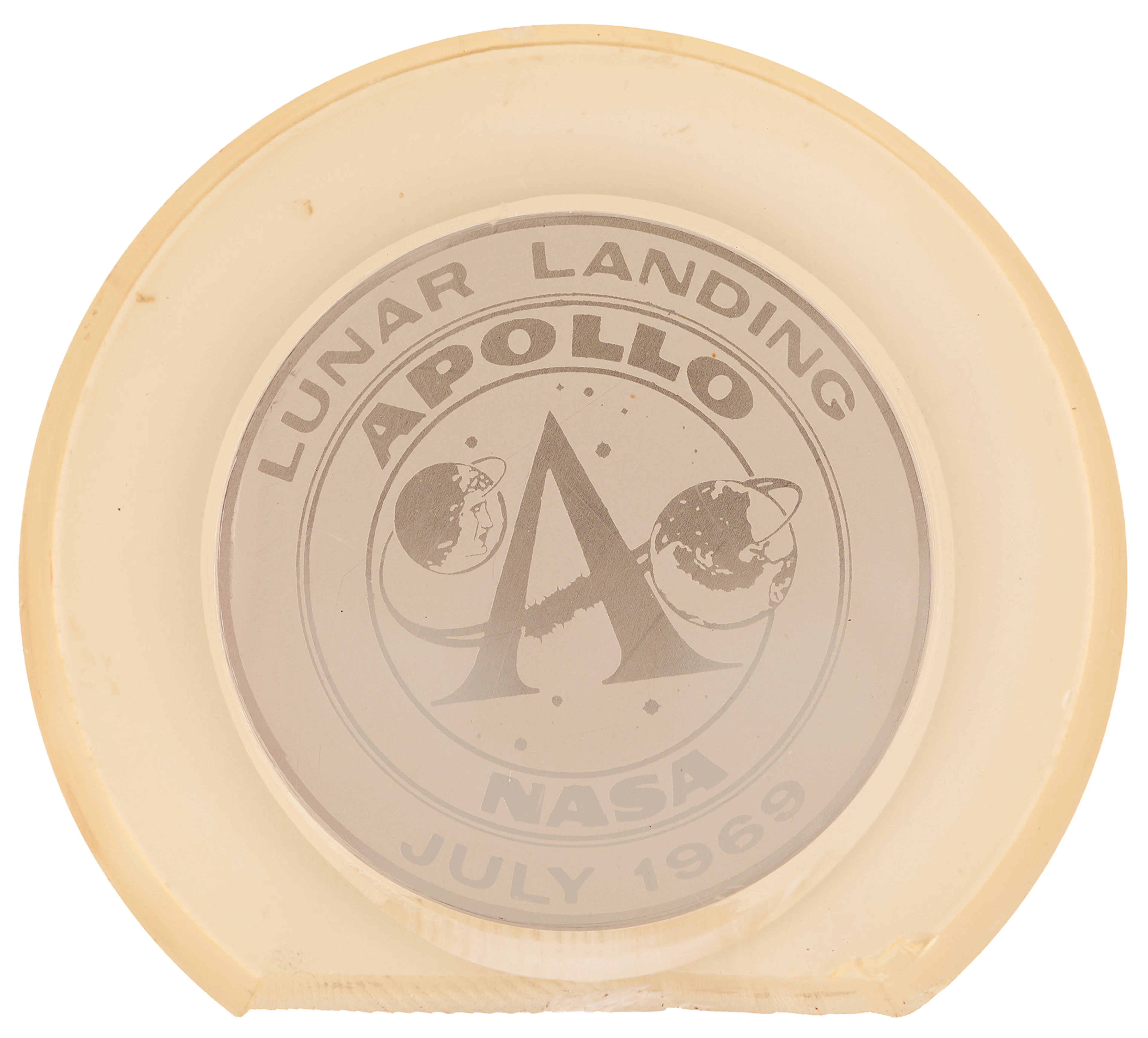 Apollo 11 Commemorative Medallion, Struck from a Flown Die