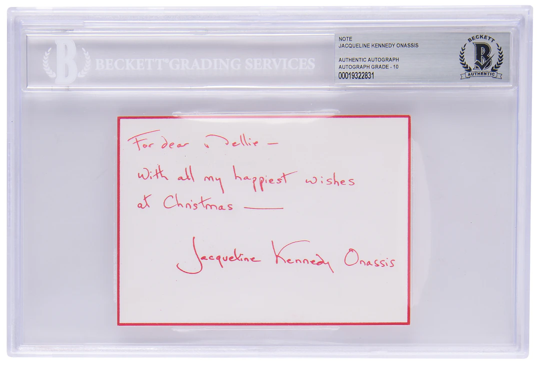 Jacqueline Kennedy Autograph Note Signed - BAS 10