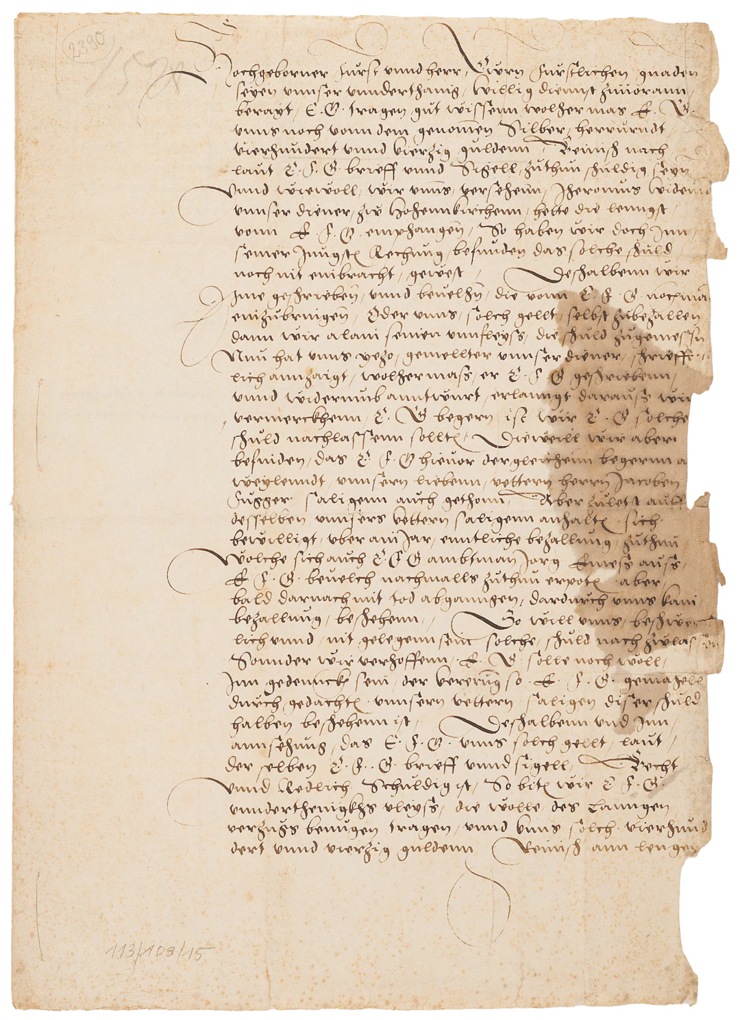 Raymund Anton u. Hieronymus Fugger Document Signed