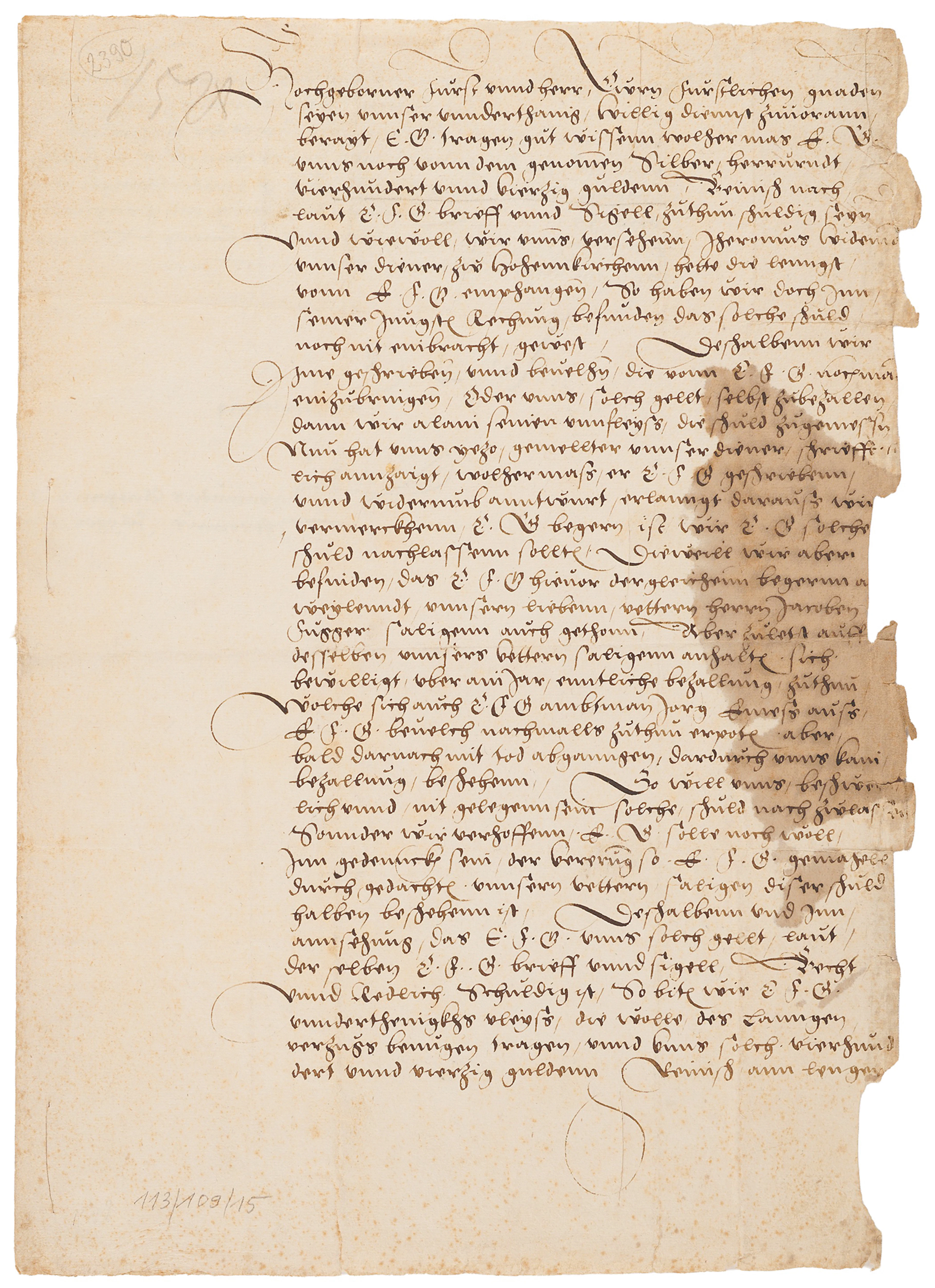 Raymund Anton u. Hieronymus Fugger Document Signed